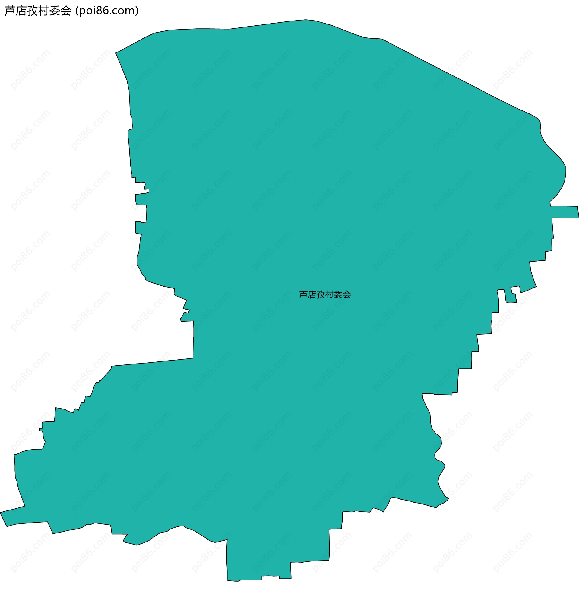 芦店孜村委会边界地图