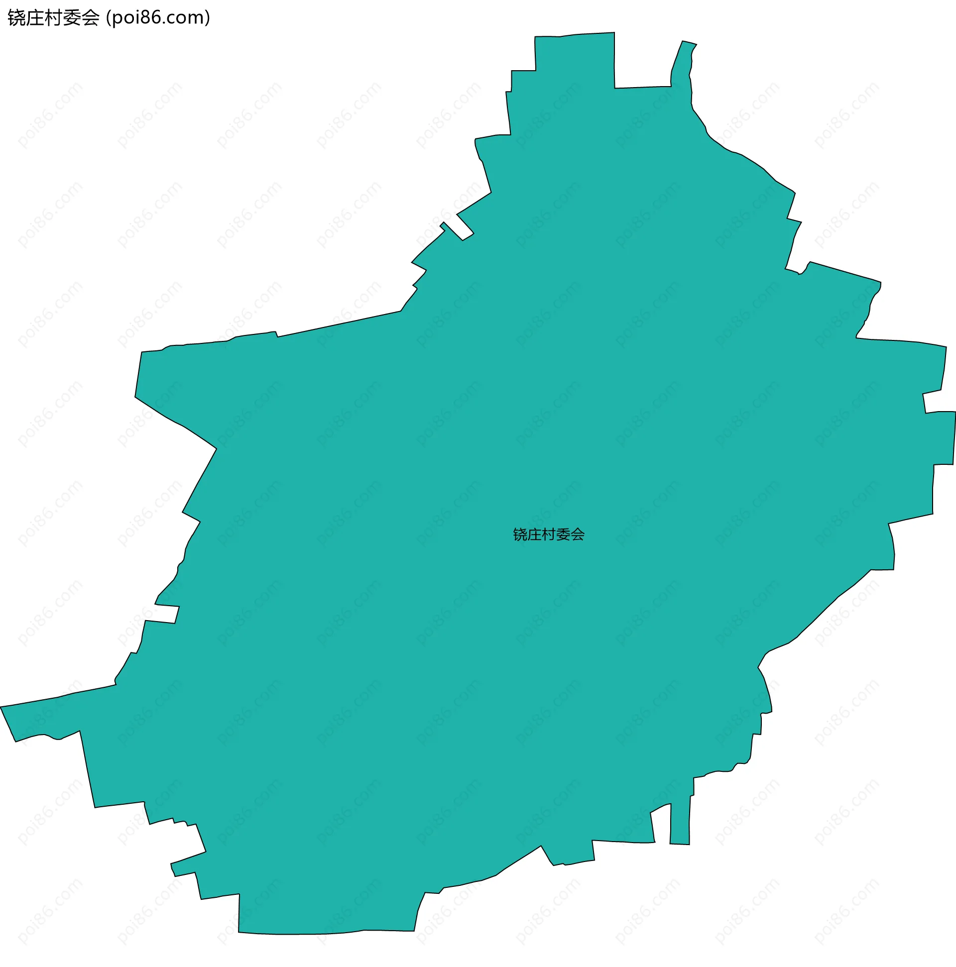 铙庄村委会边界地图
