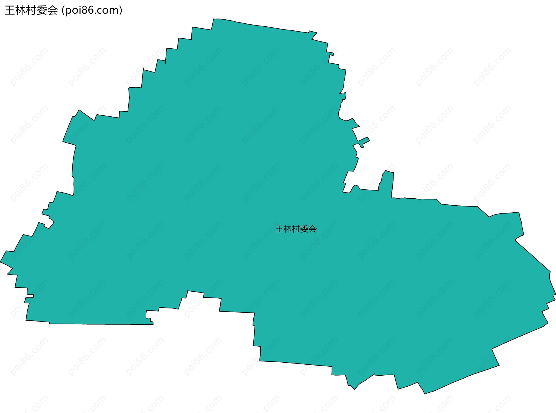 王林村委会边界地图