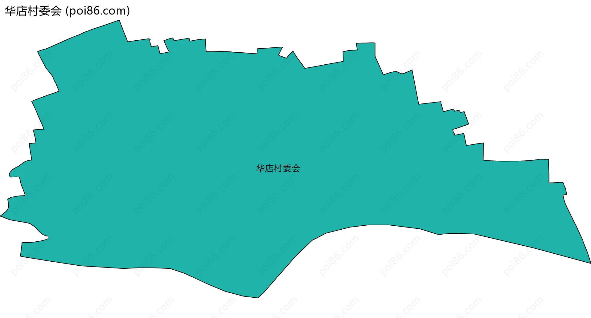 华店村委会边界地图
