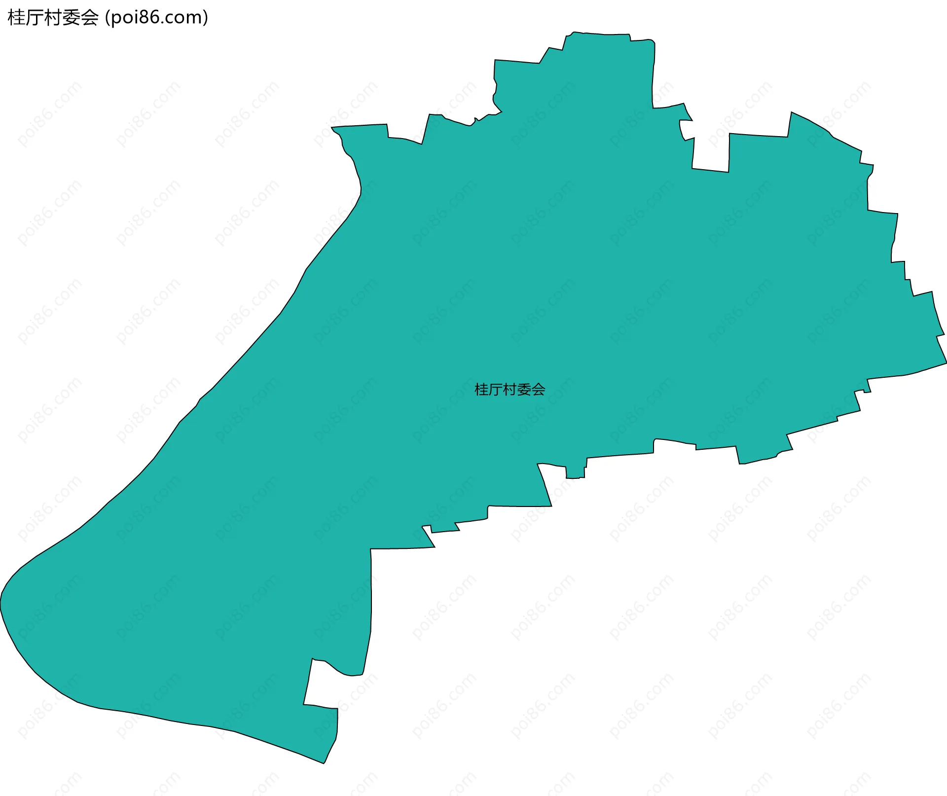 桂厅村委会边界地图