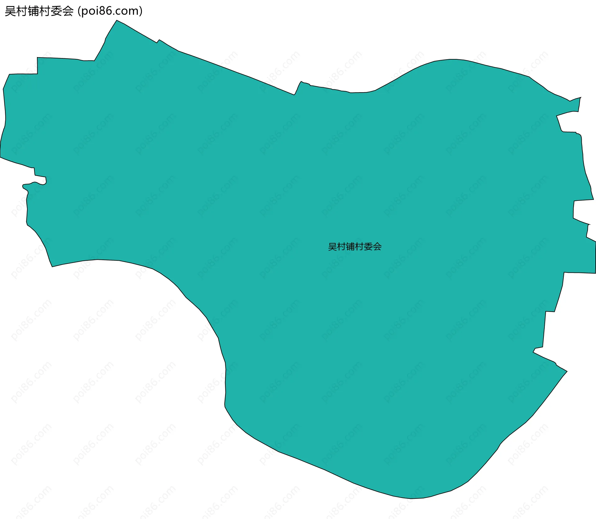 吴村铺村委会边界地图