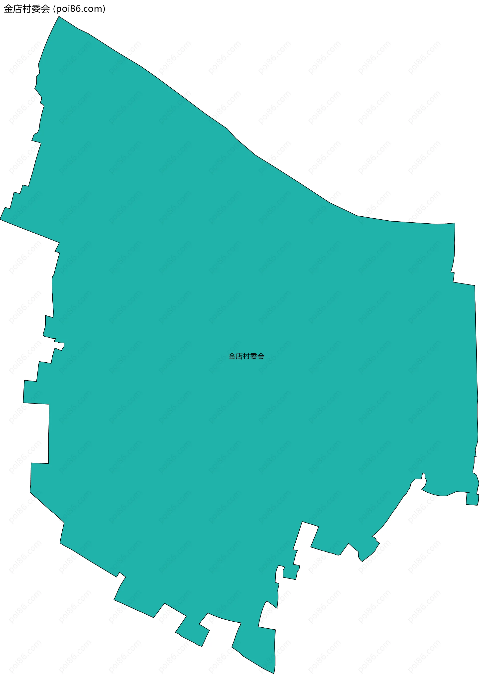 金店村委会边界地图