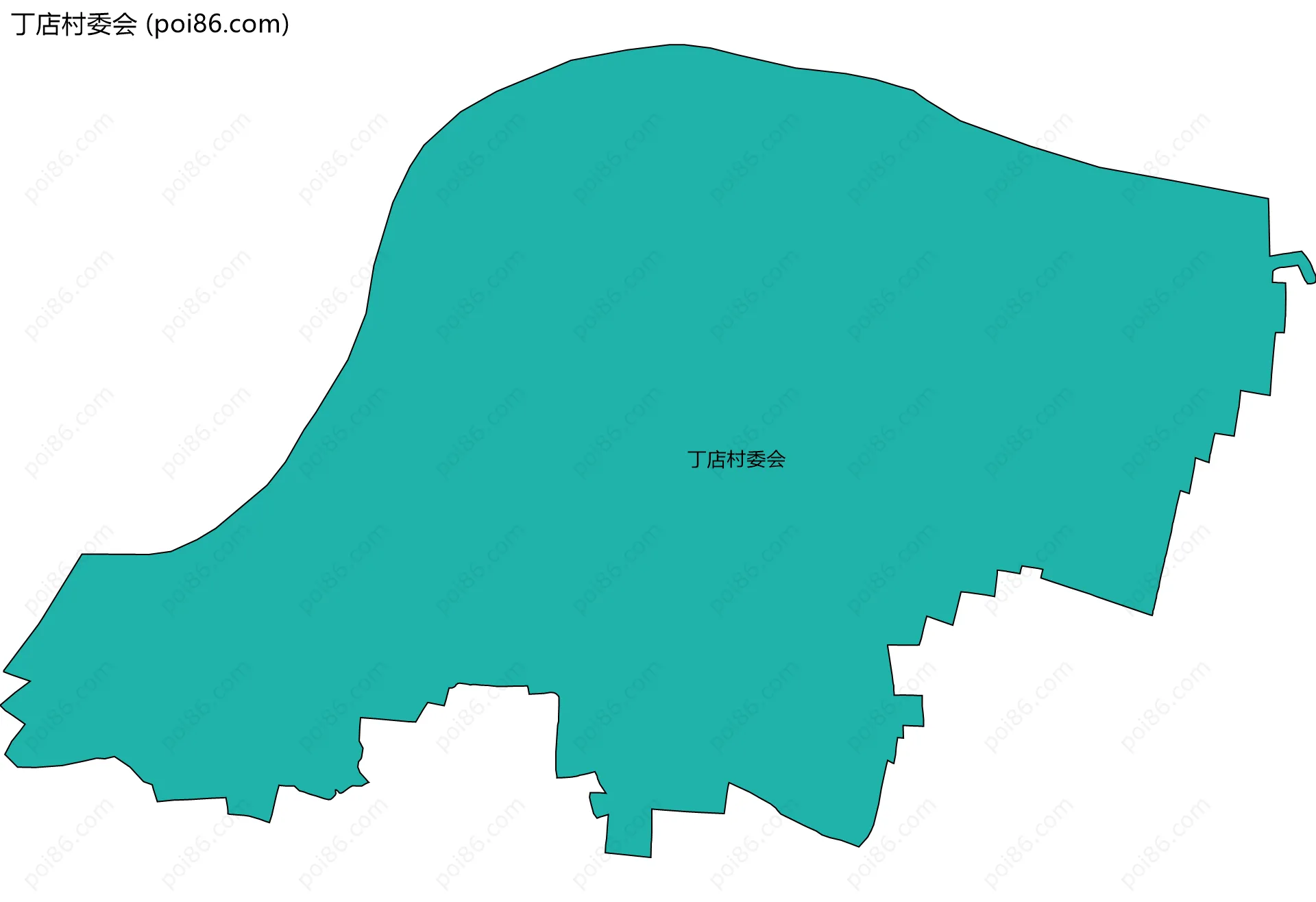 丁店村委会边界地图