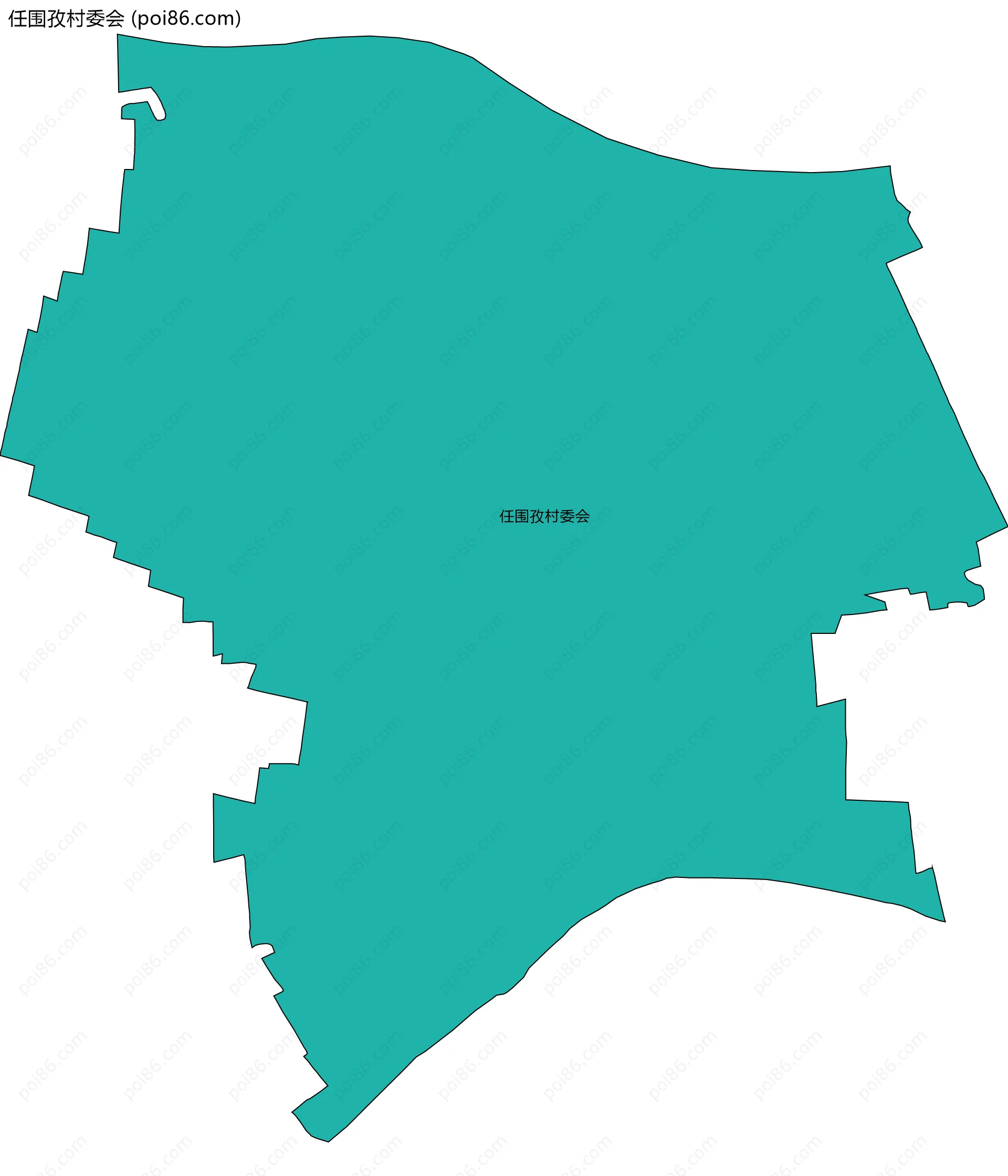 任围孜村委会边界地图