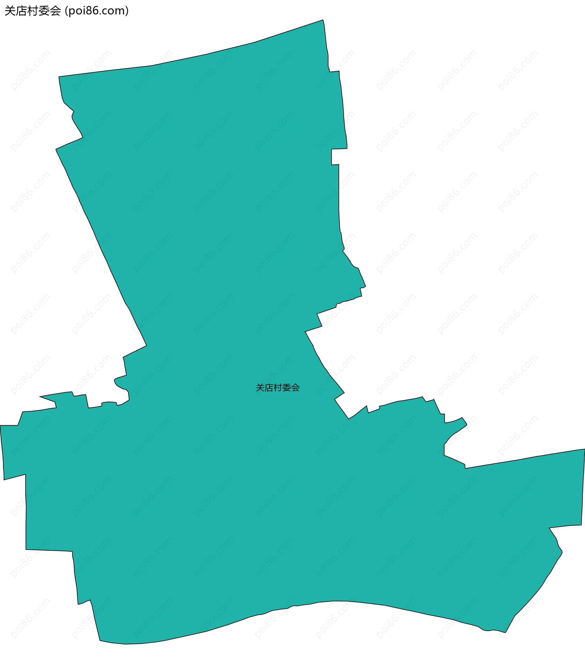 关店村委会边界地图