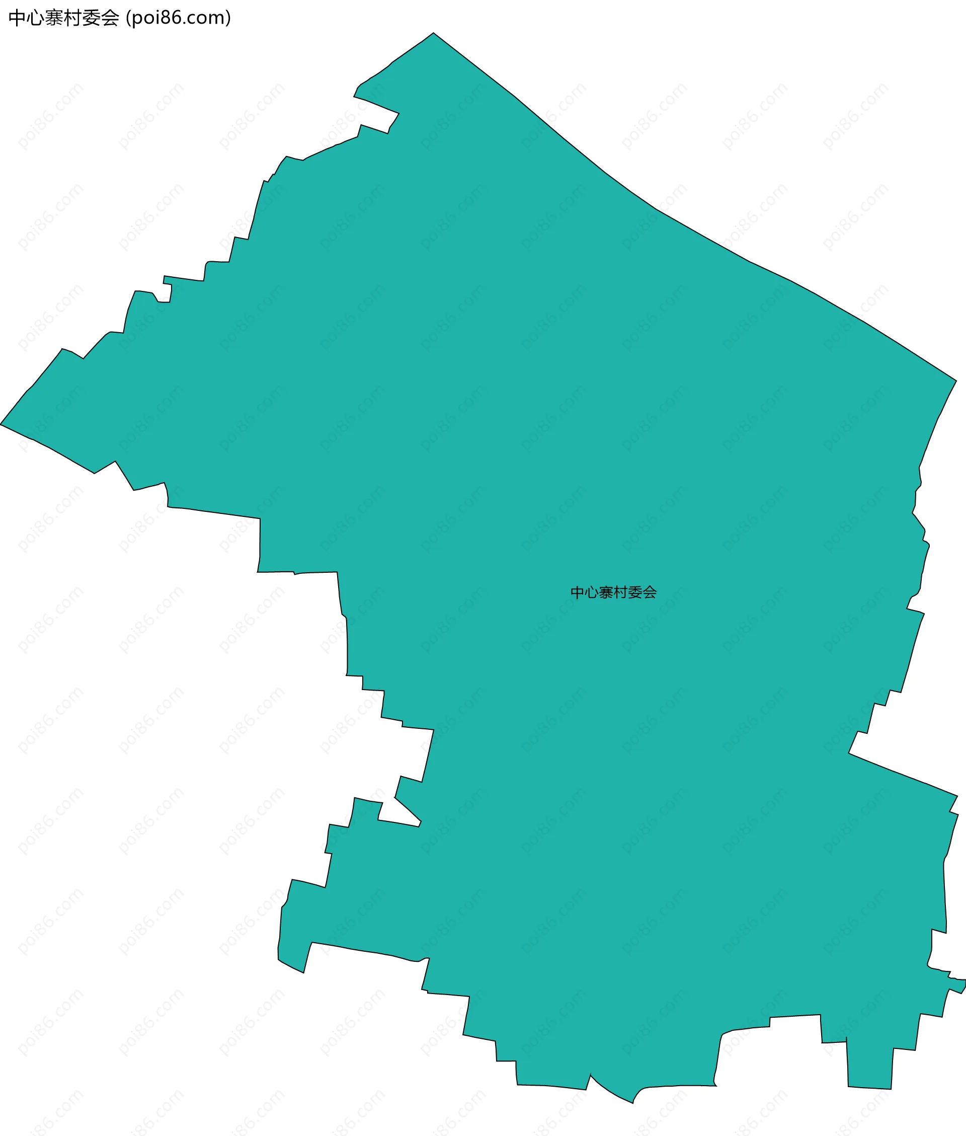 中心寨村委会边界地图