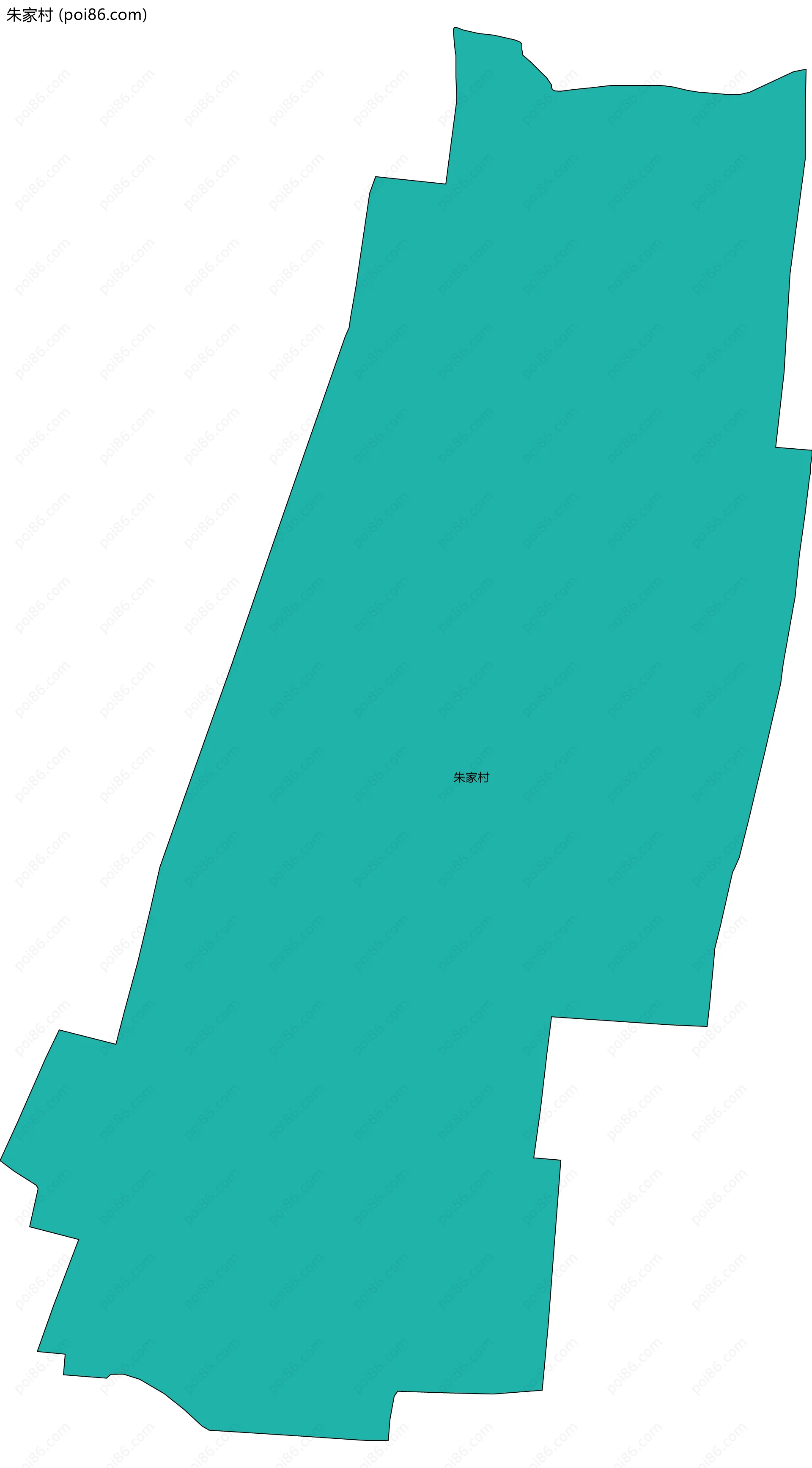 朱家村边界地图