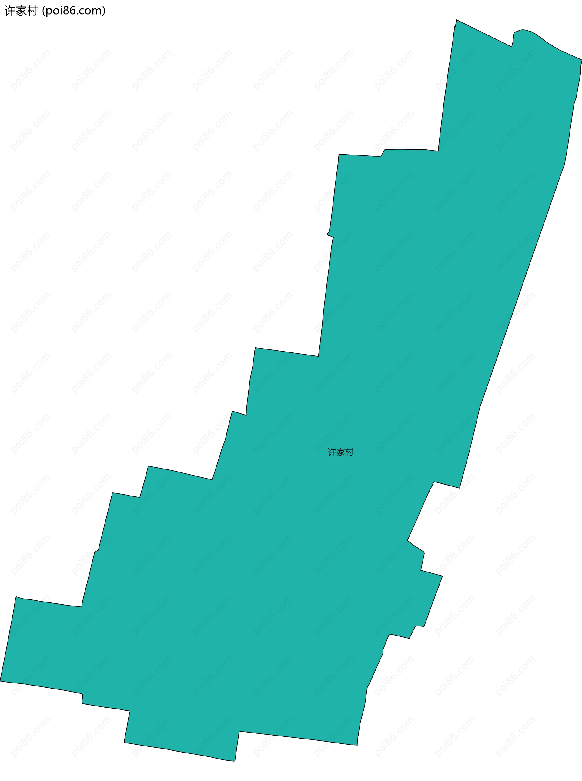 许家村边界地图