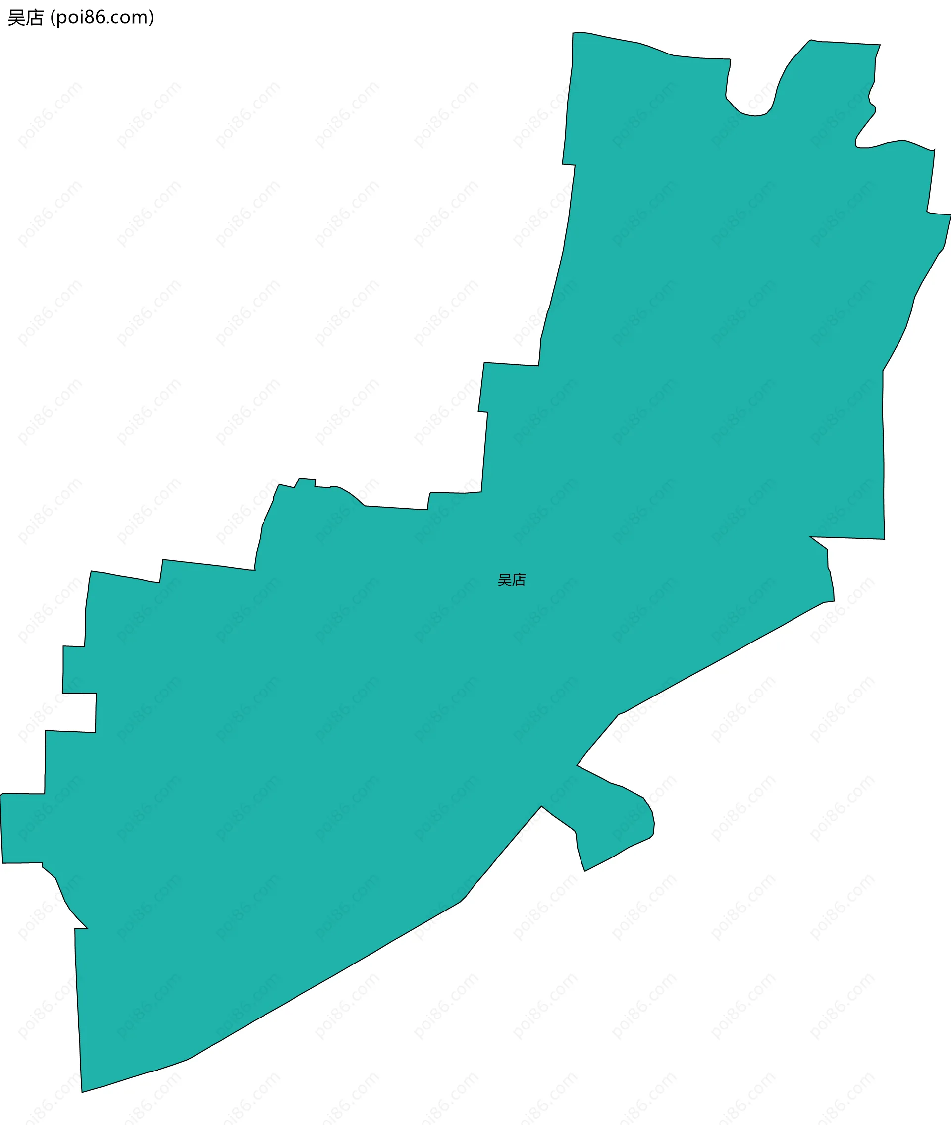 吴店边界地图