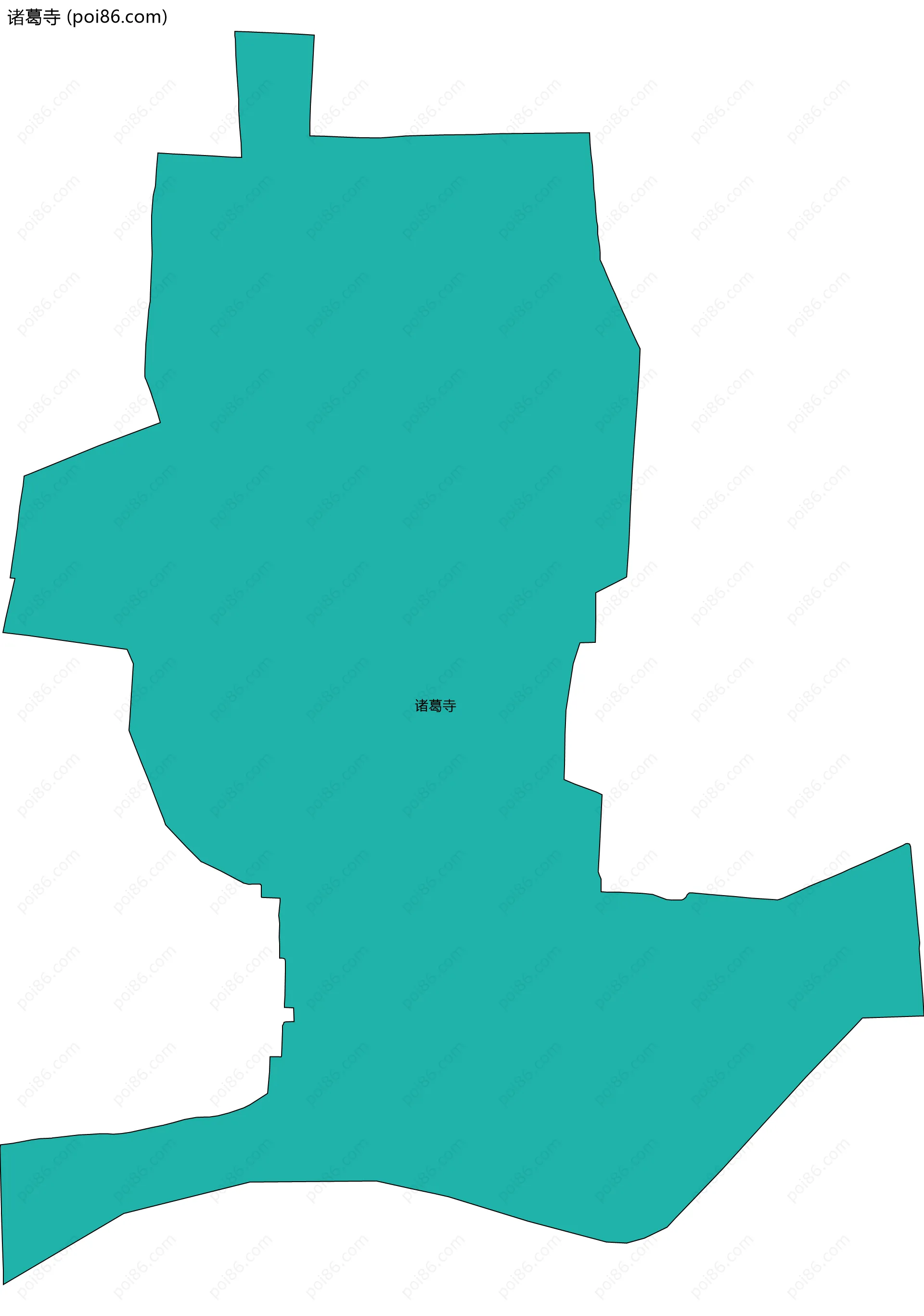 诸葛寺边界地图