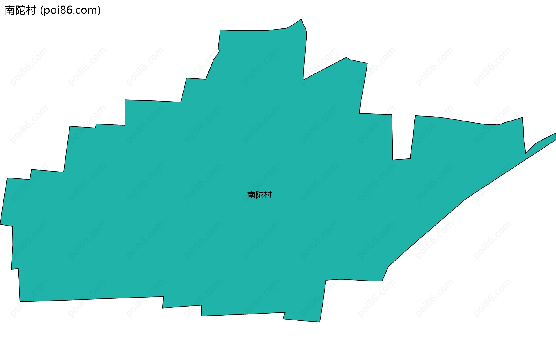 南陀村边界地图