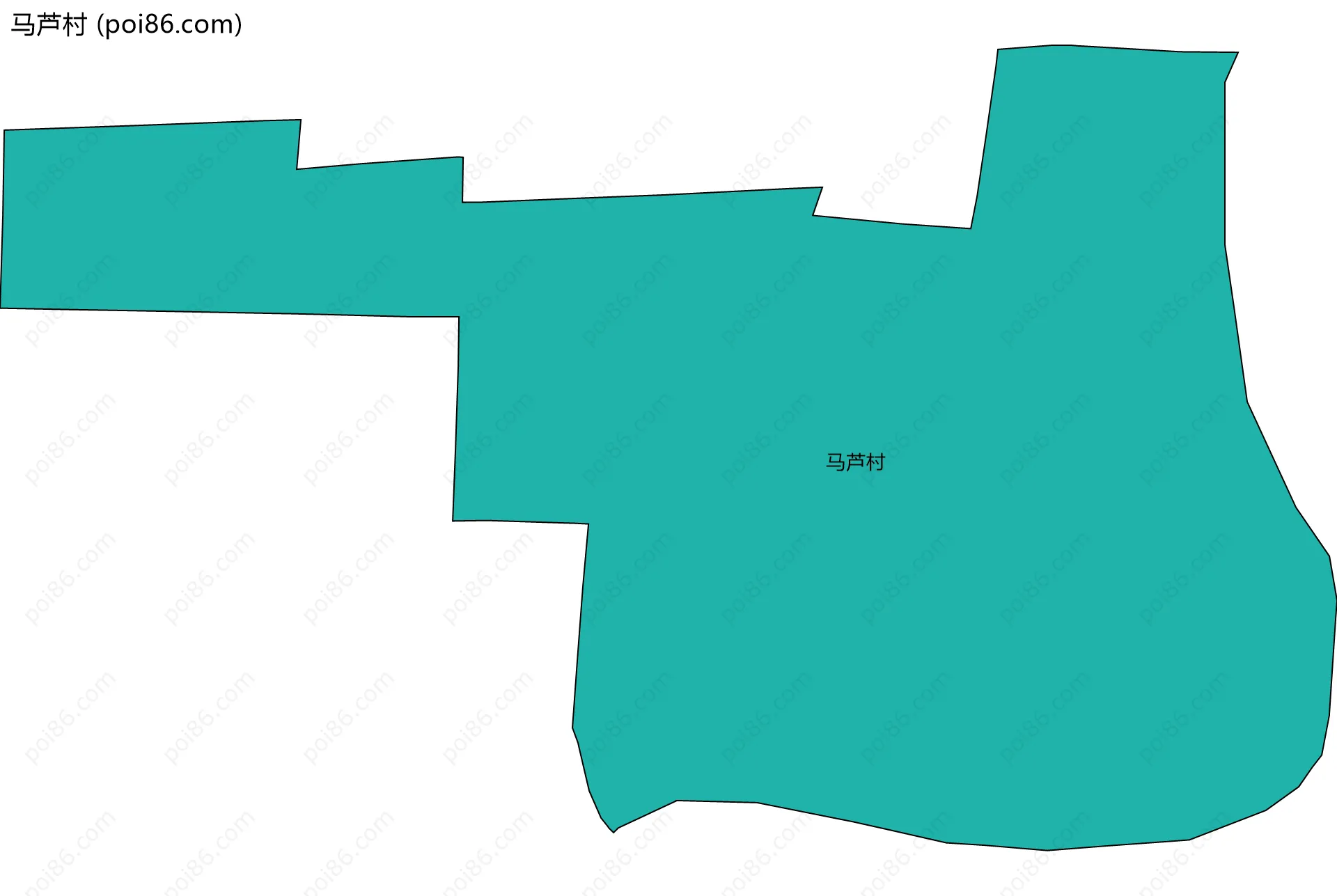 马芦村边界地图