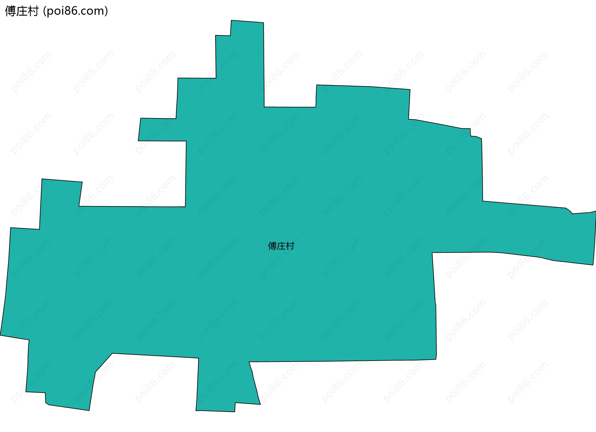 傅庄村边界地图