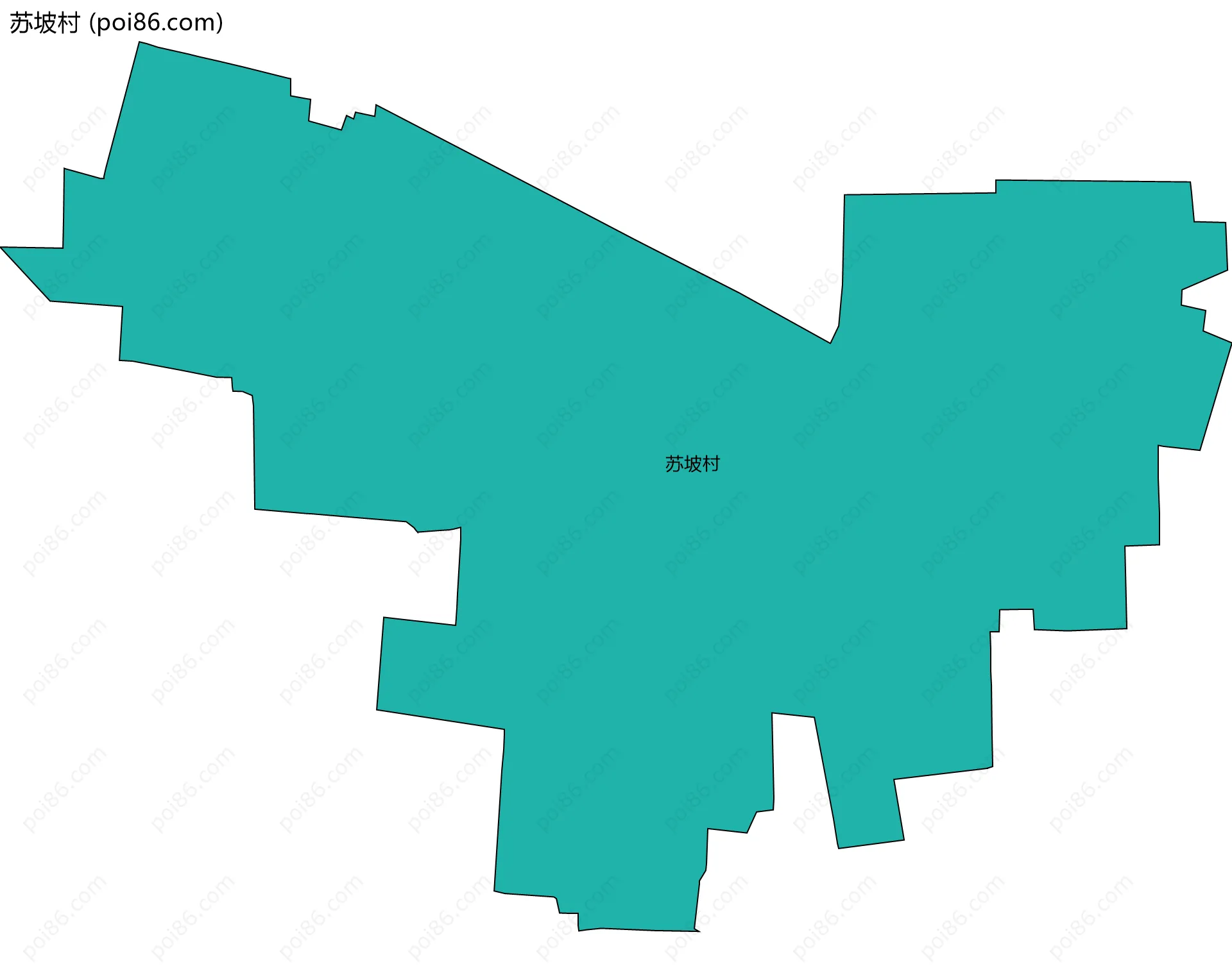 苏坡村边界地图