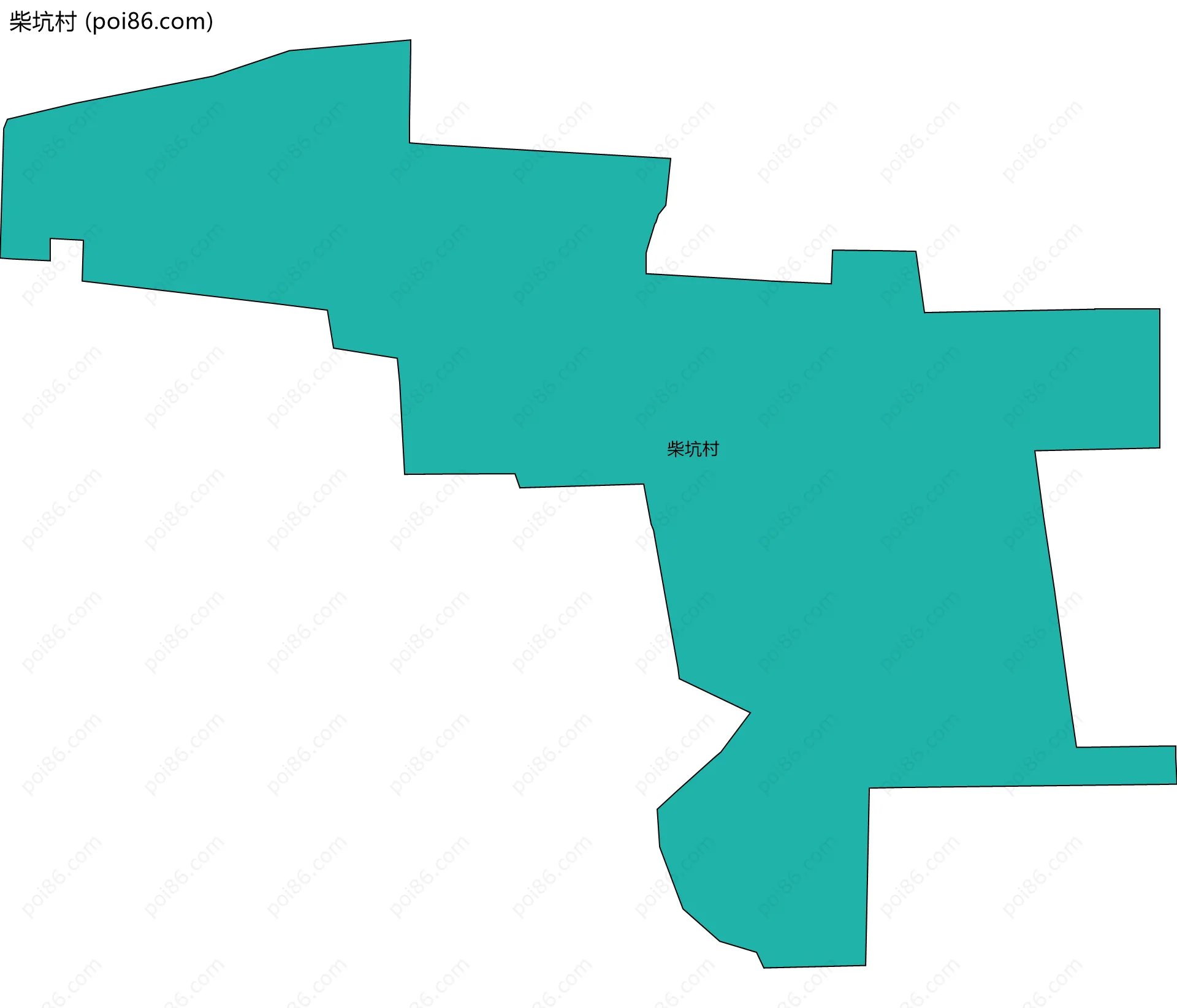 柴坑村边界地图