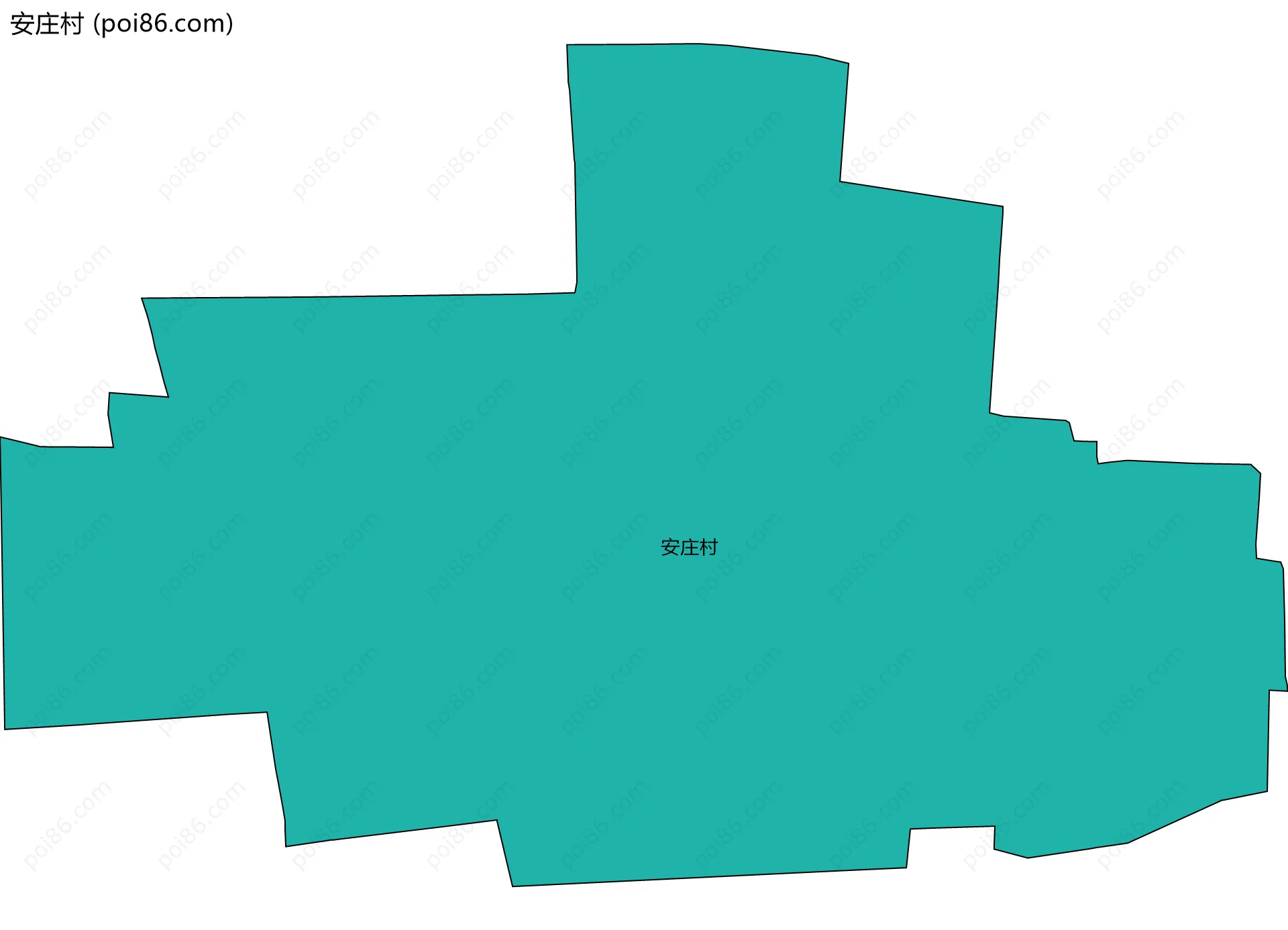 安庄村边界地图