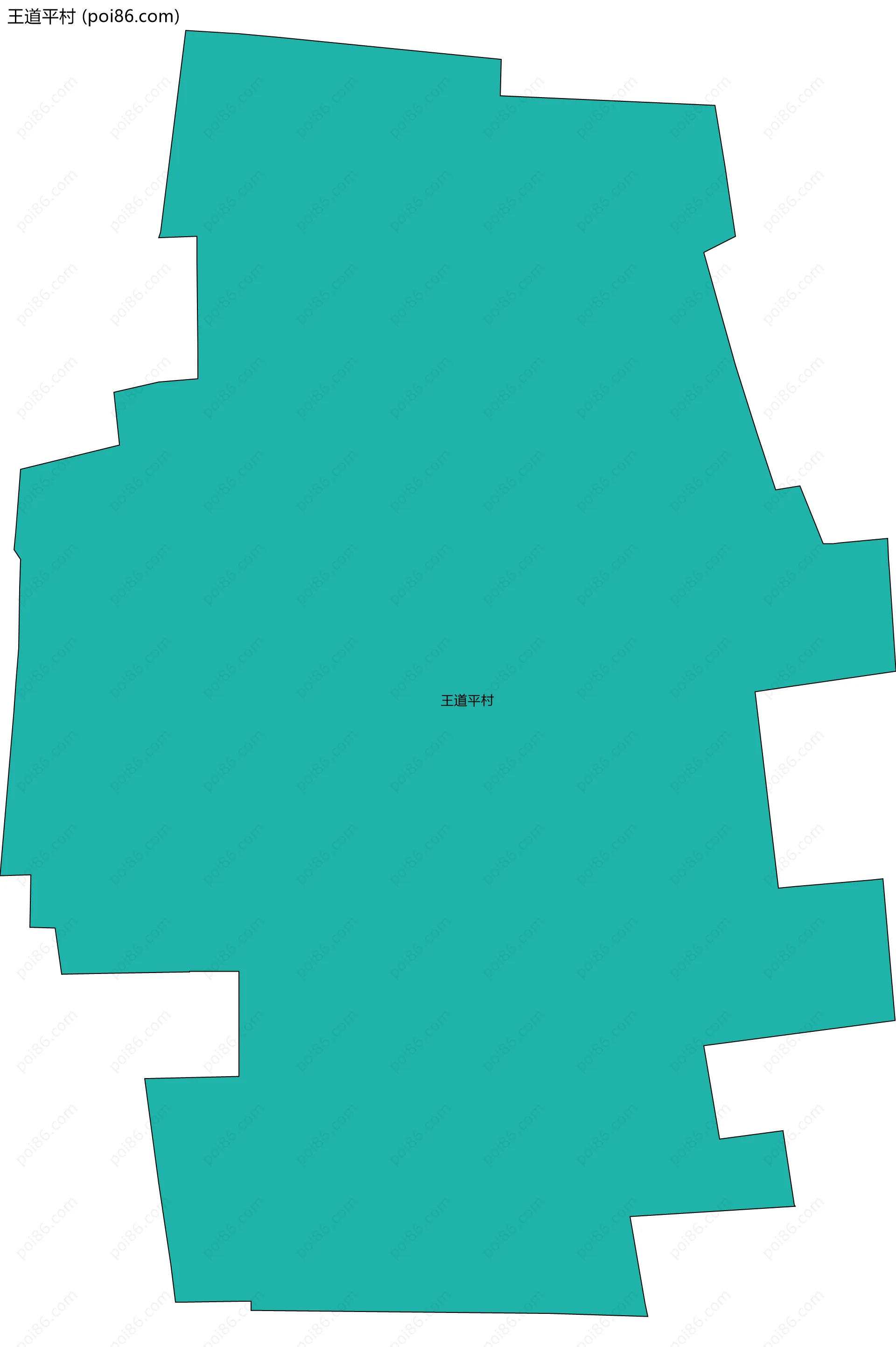 王道平村边界地图