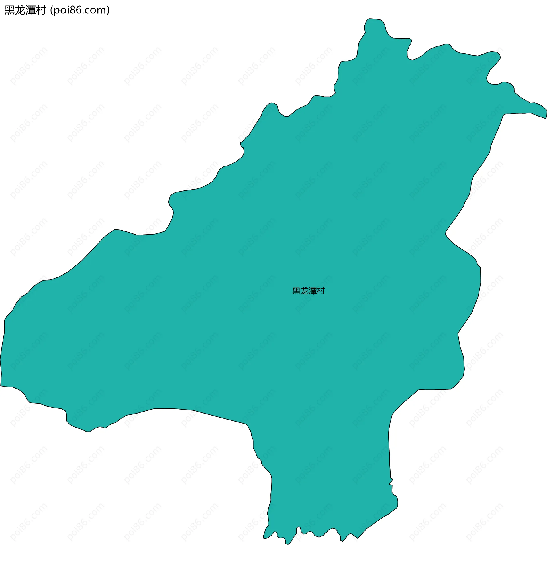 黑龙潭村边界地图