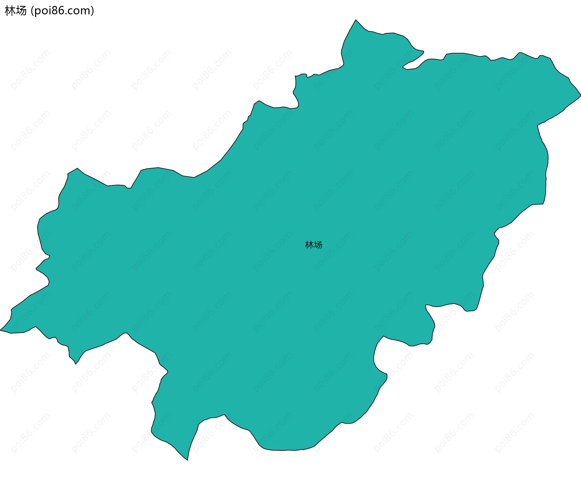 林场边界地图