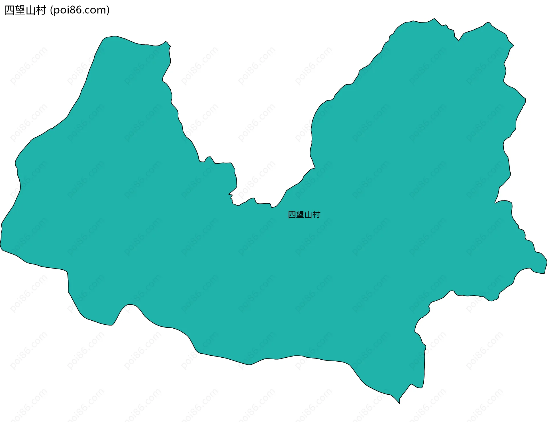 四望山村边界地图