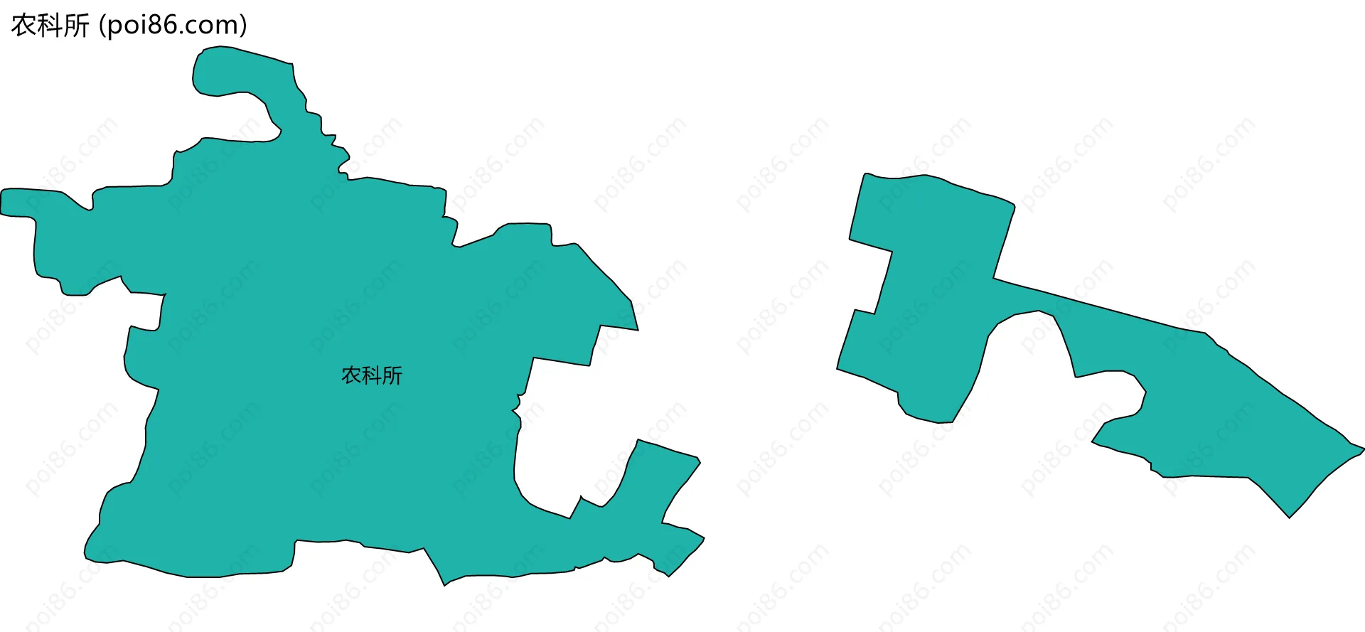 农科所边界地图