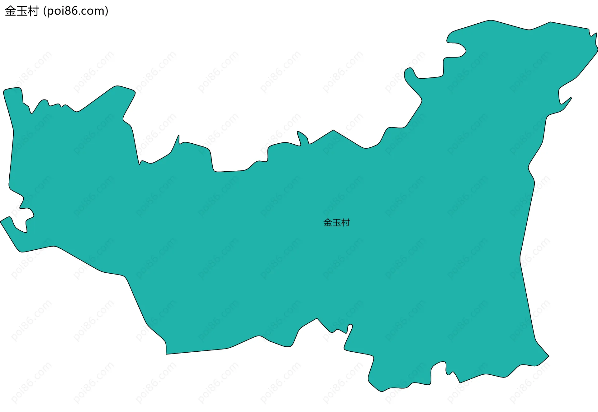 金玉村边界地图
