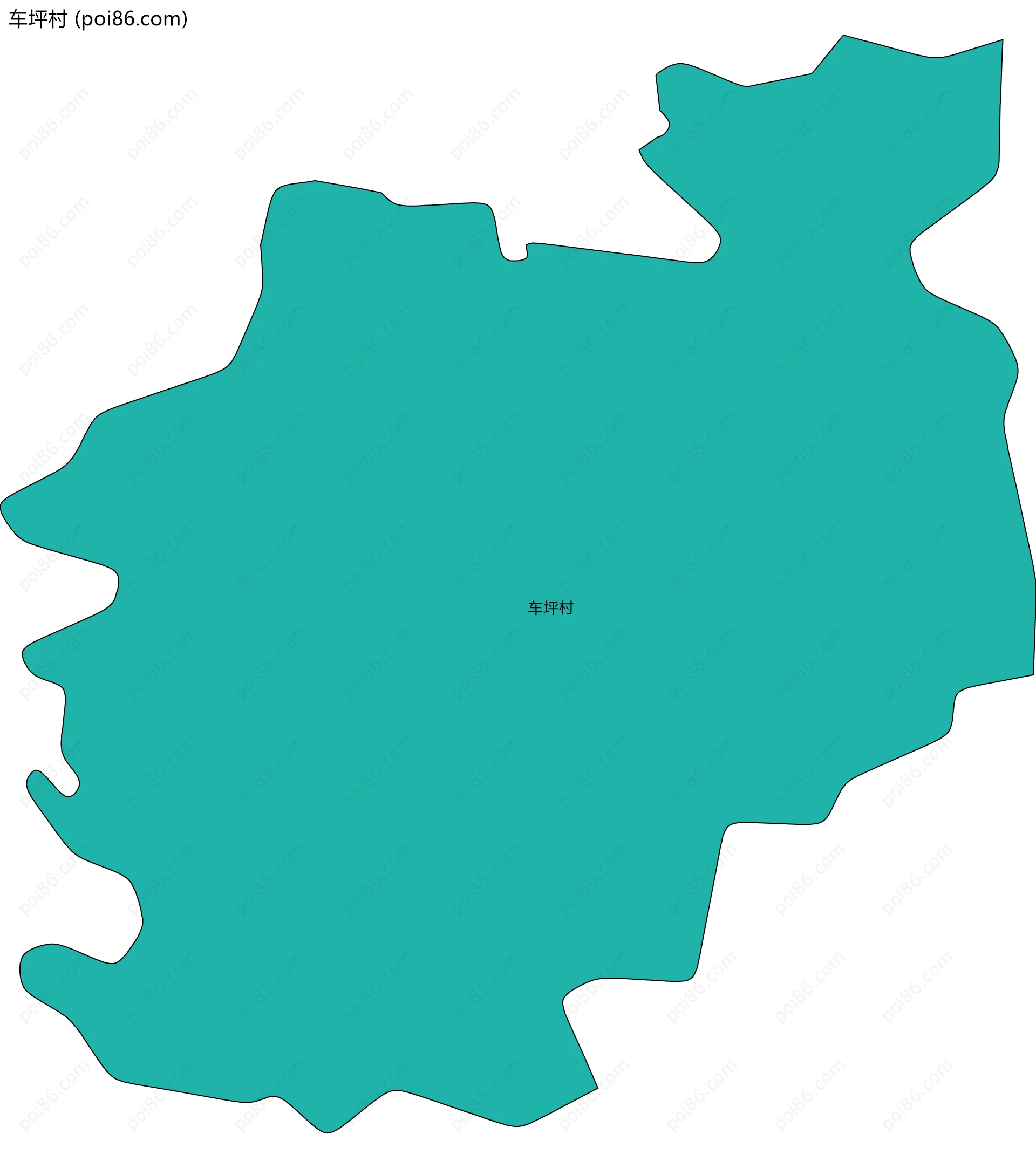 车坪村边界地图