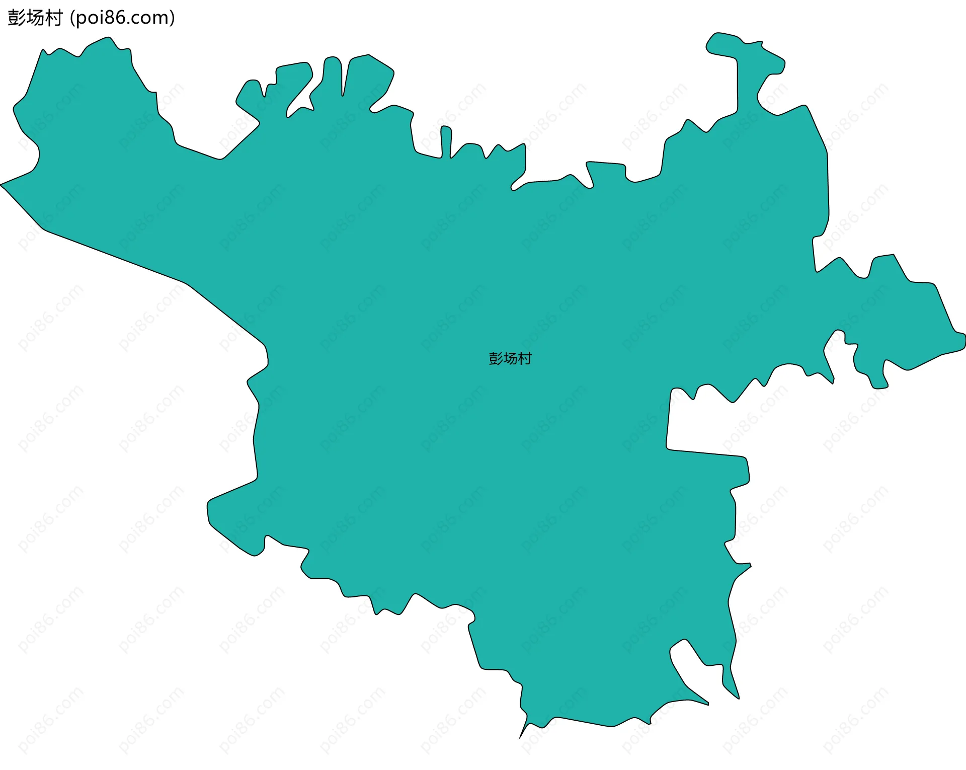 彭场村边界地图