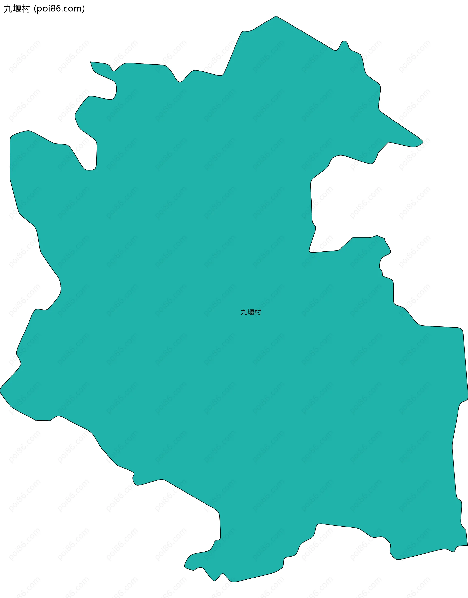 九堰村边界地图