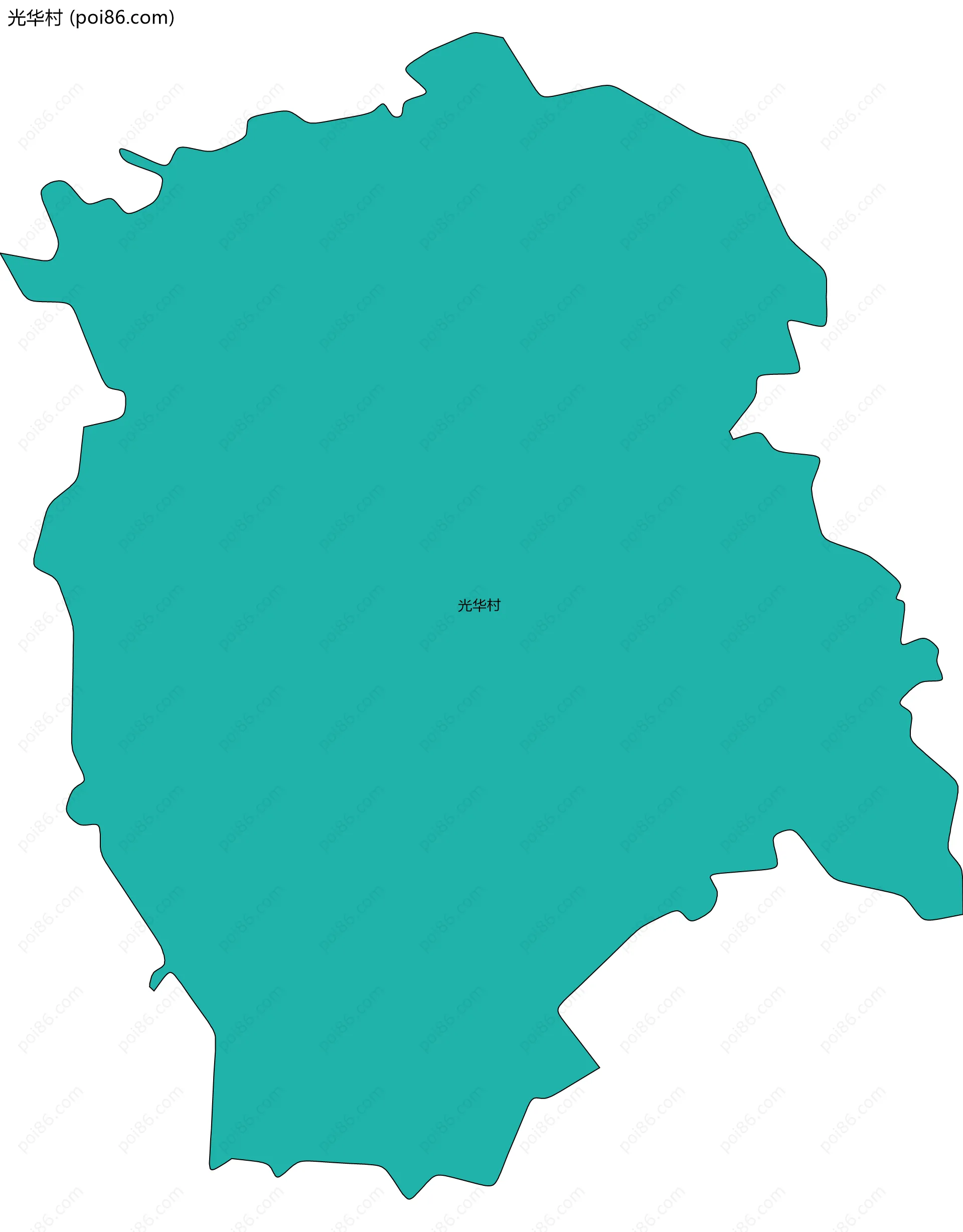 光华村边界地图