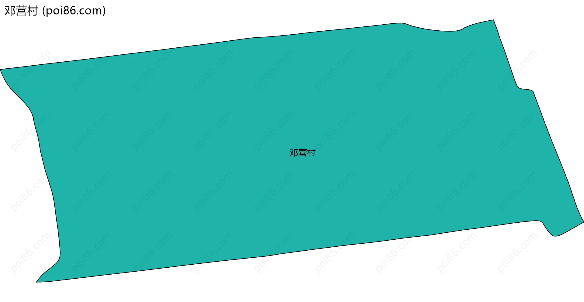 邓营村边界地图