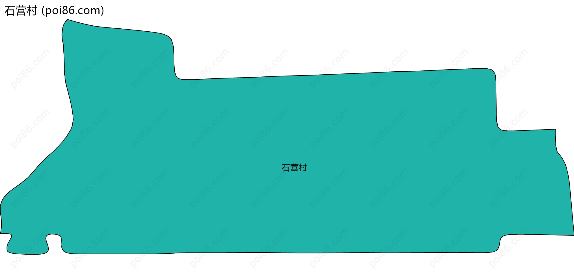 石营村边界地图