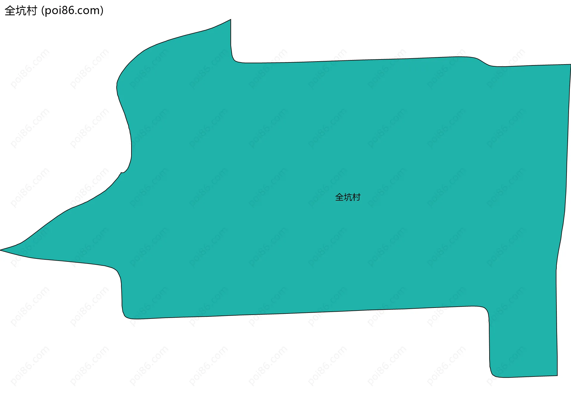 全坑村边界地图