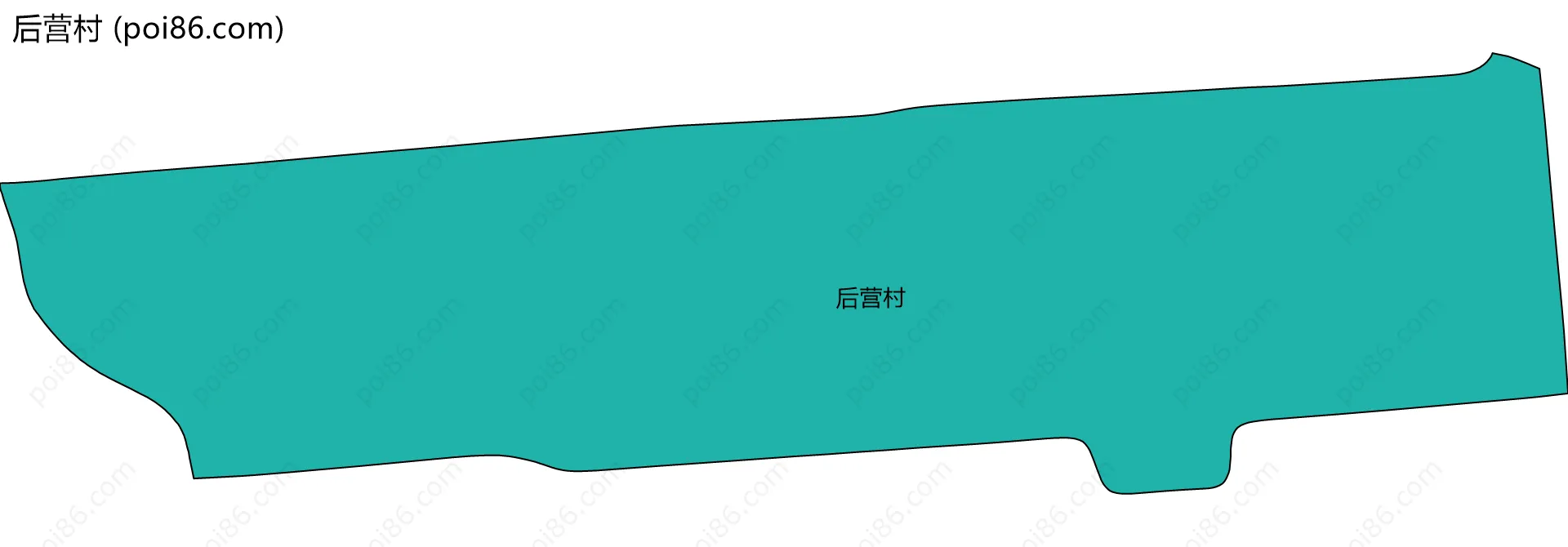 后营村边界地图