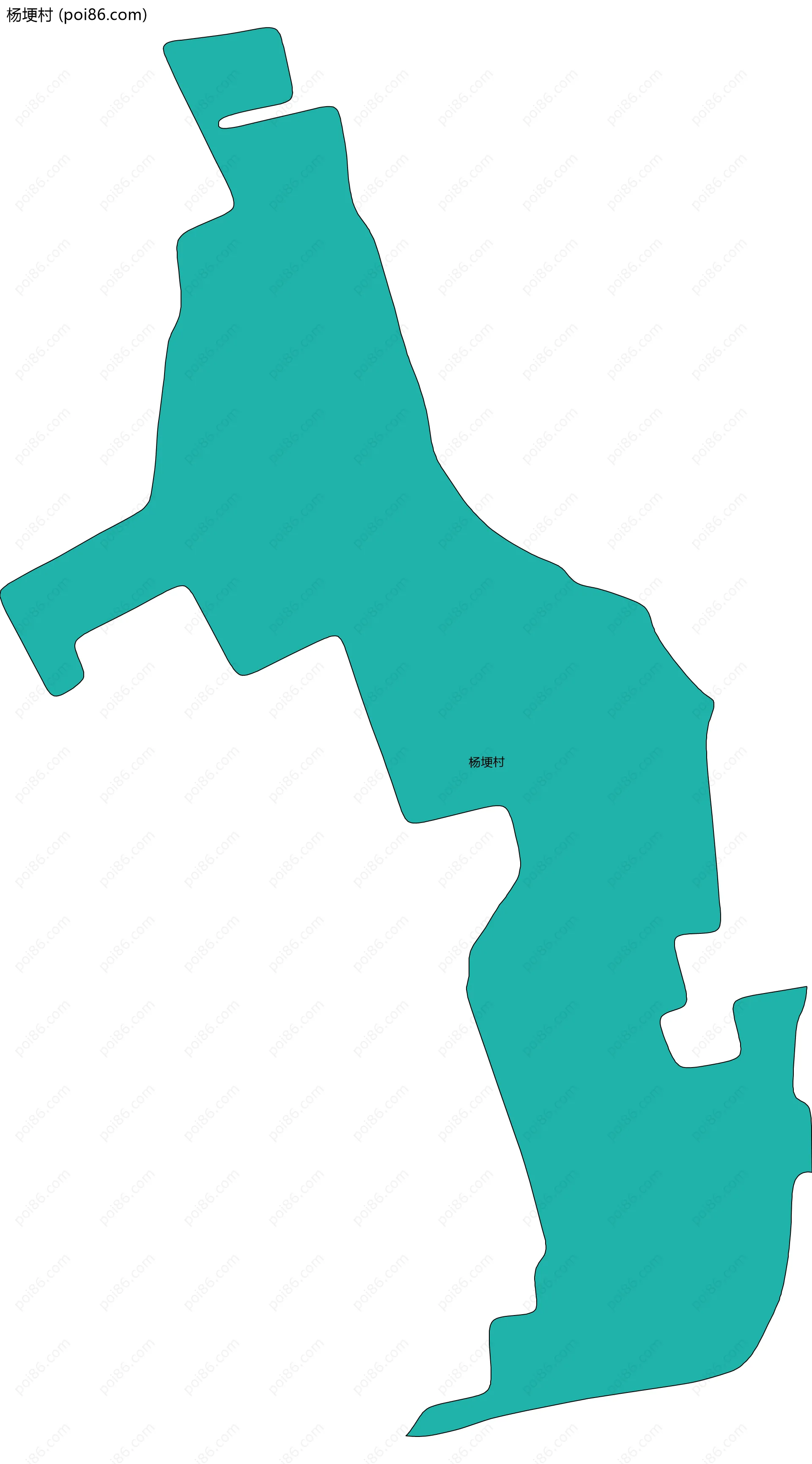 杨埂村边界地图