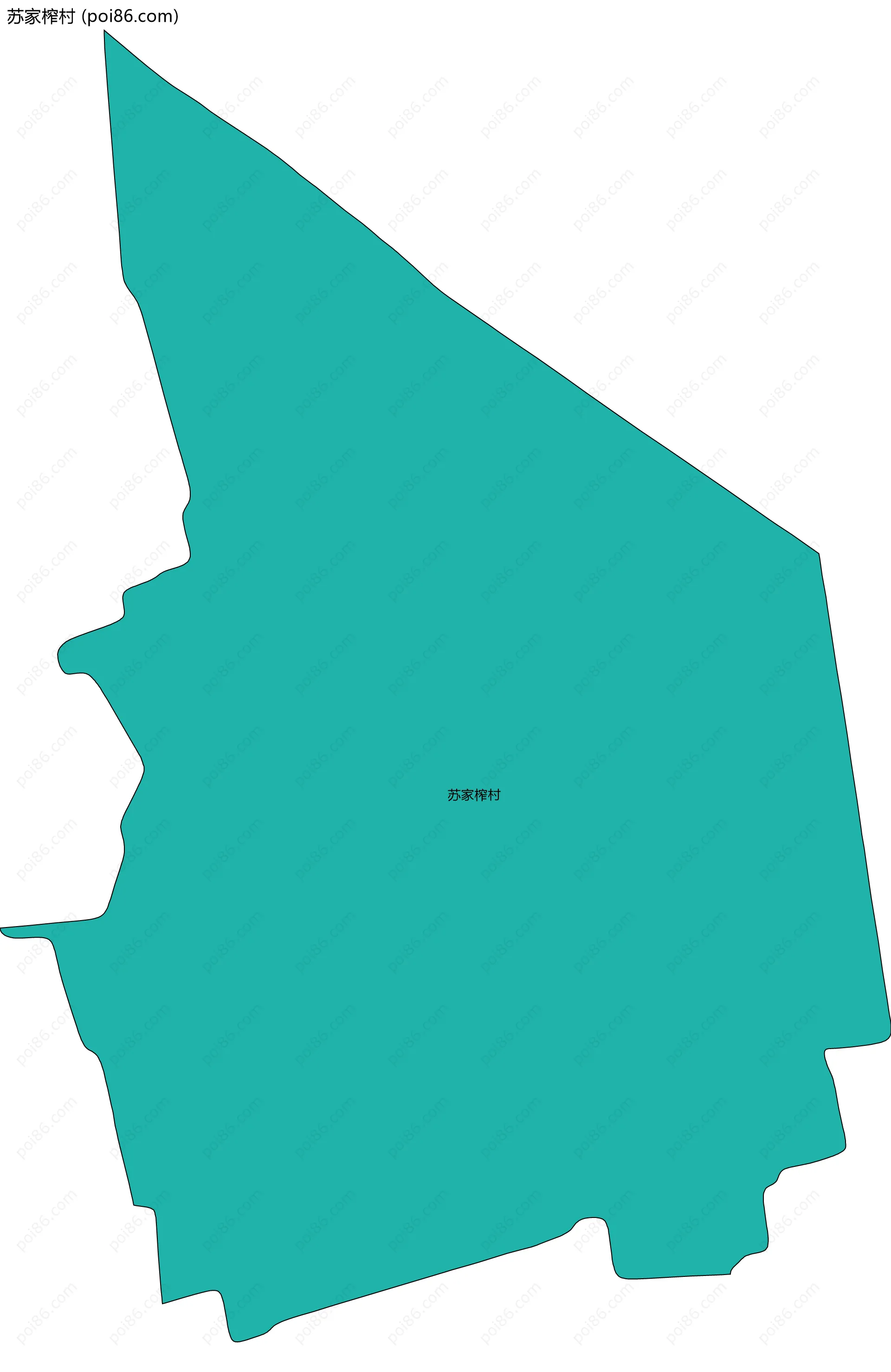 苏家榨村边界地图