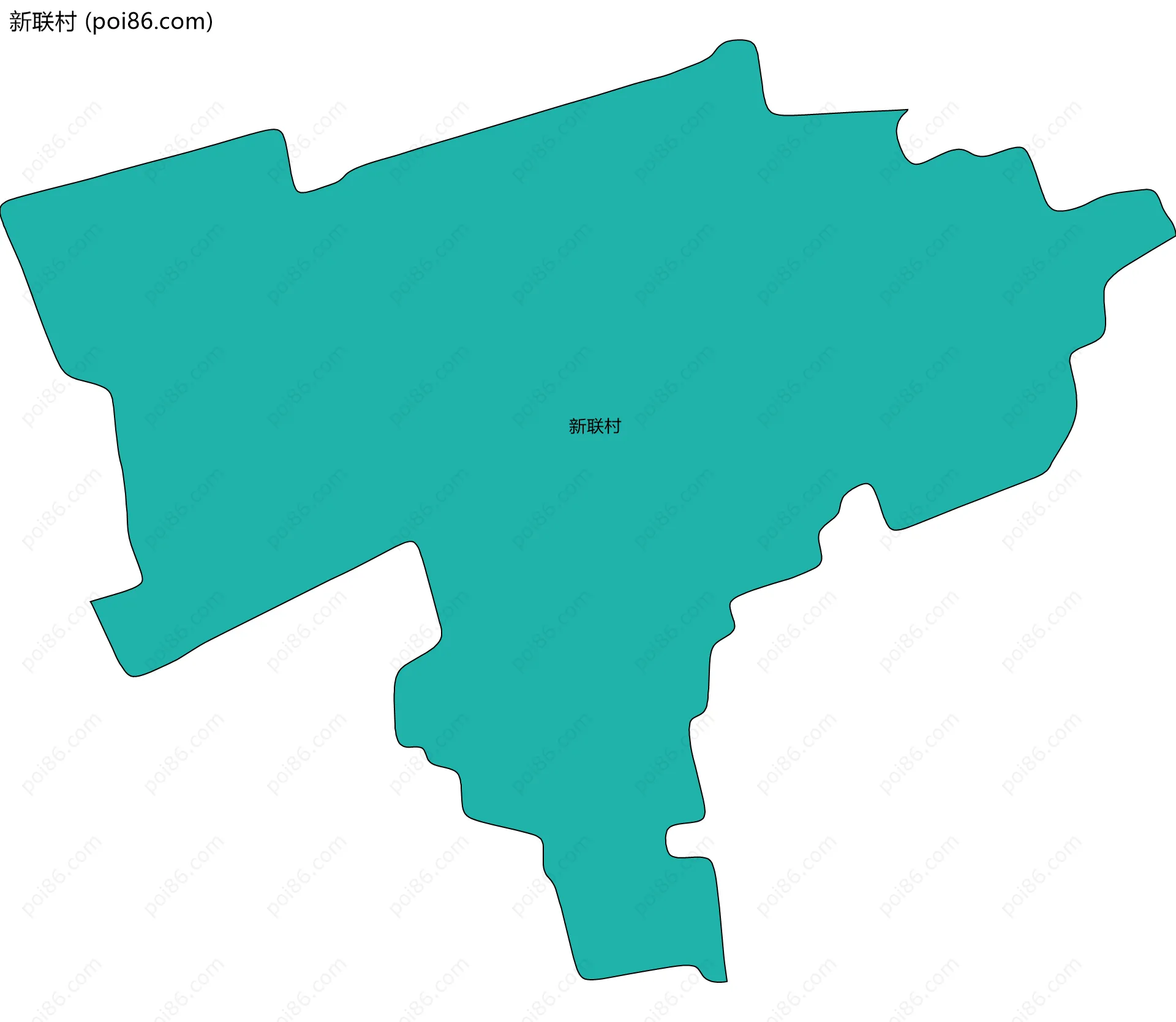新联村边界地图