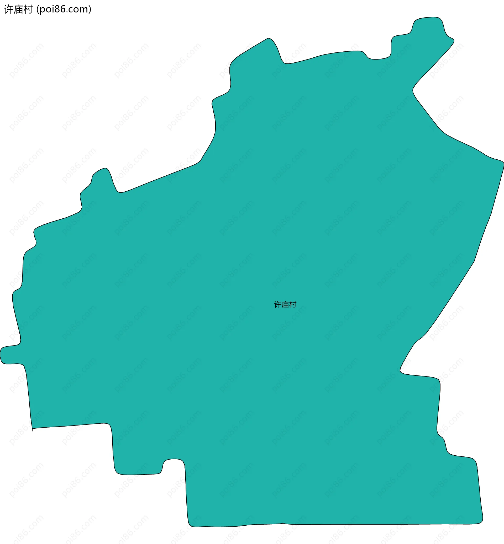 许庙村边界地图