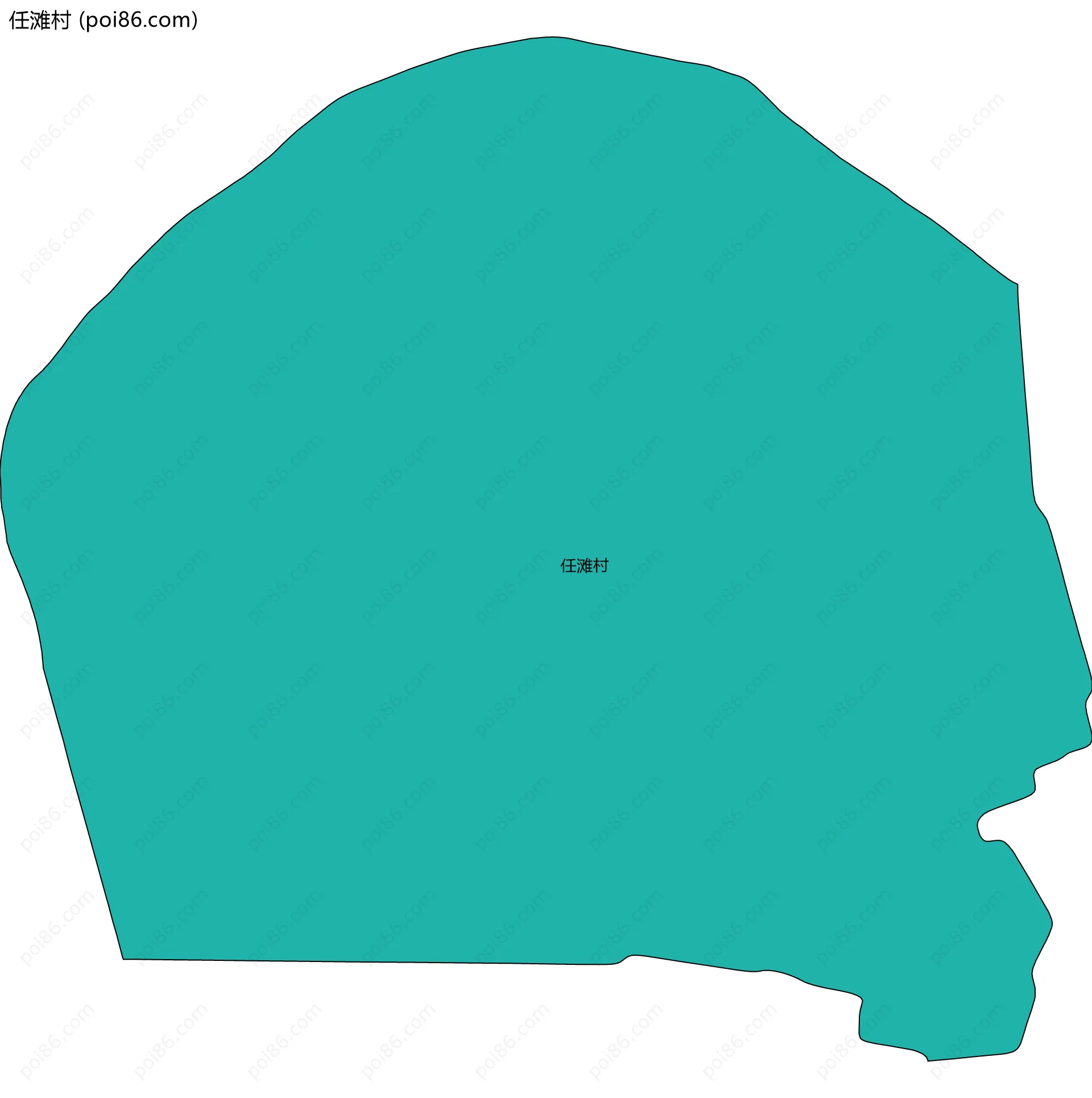 任滩村边界地图