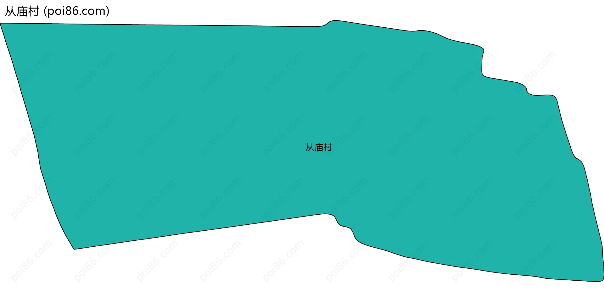 从庙村边界地图
