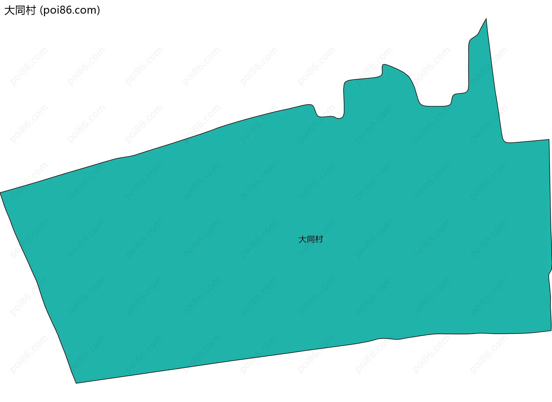 大同村边界地图