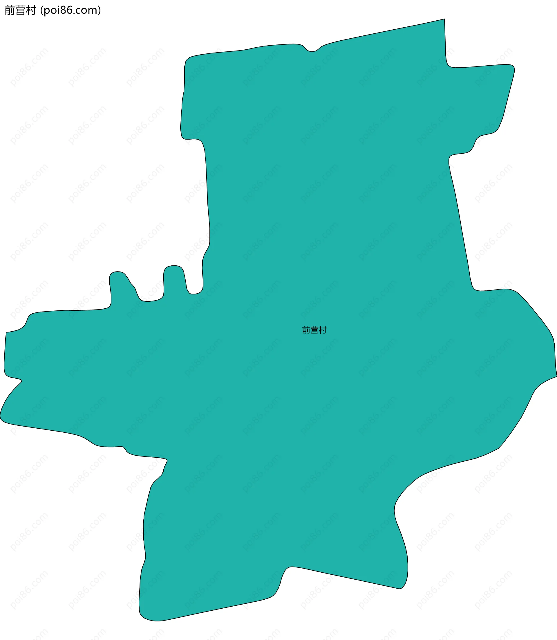 前营村边界地图