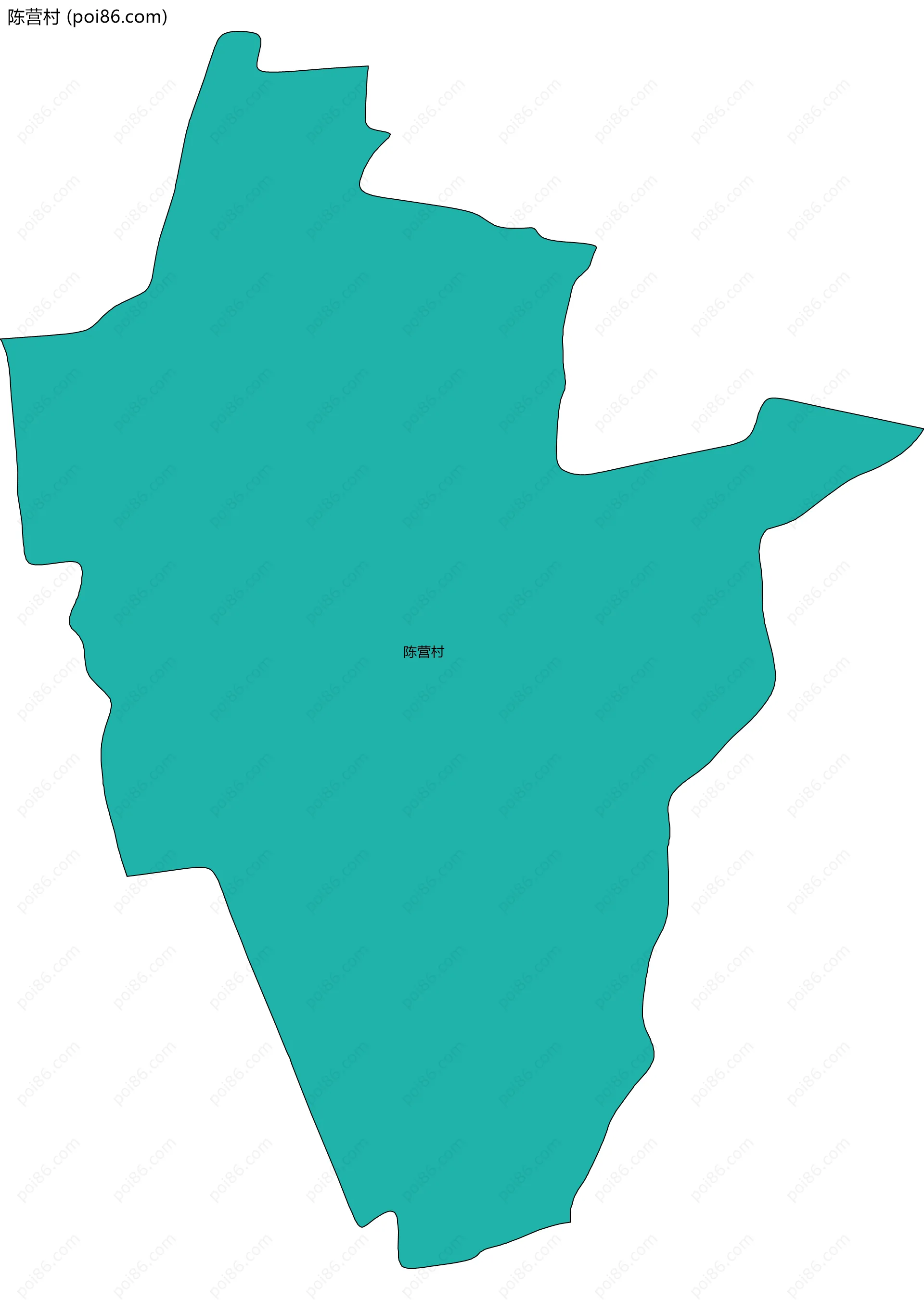 陈营村边界地图