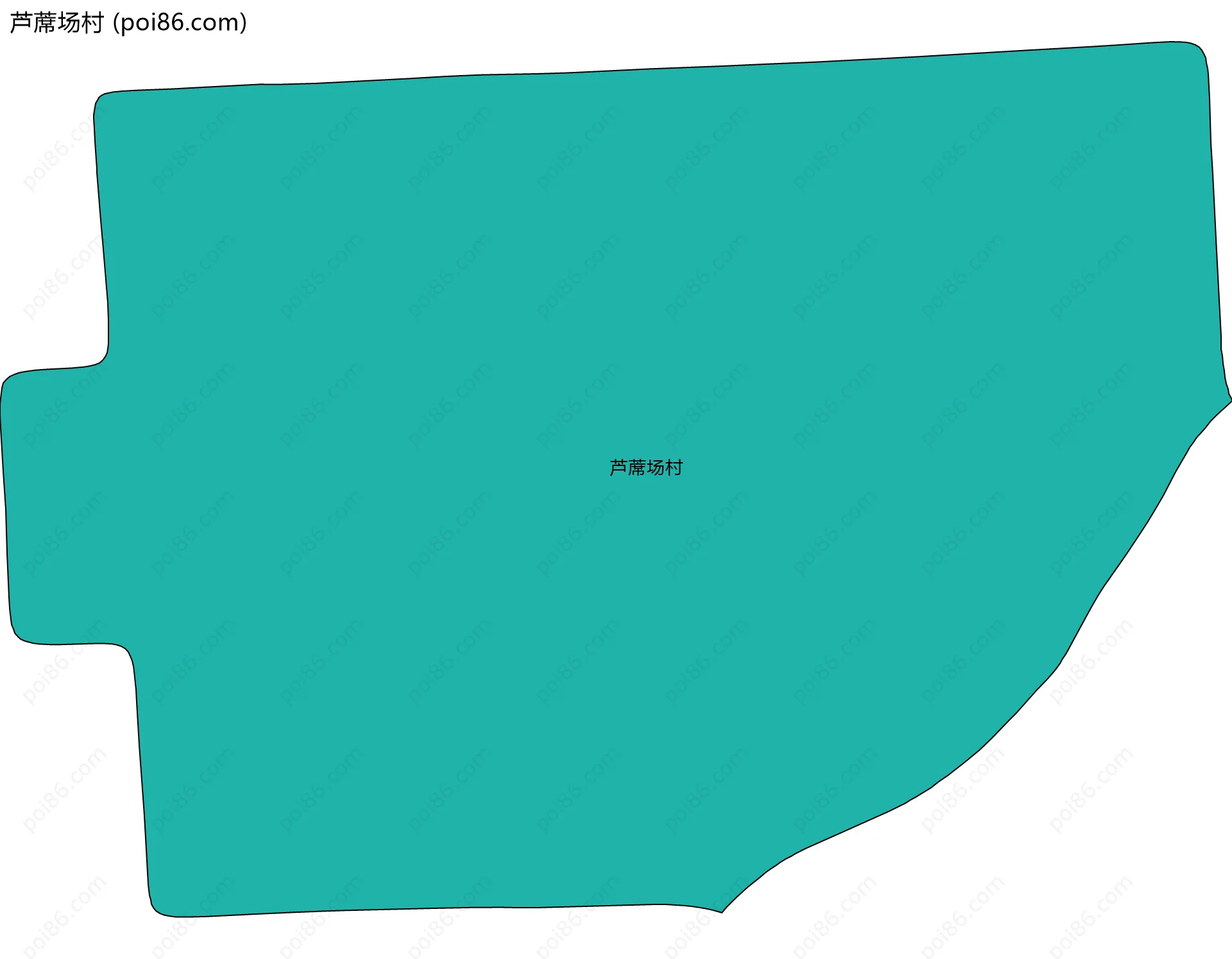 芦蓆场村边界地图