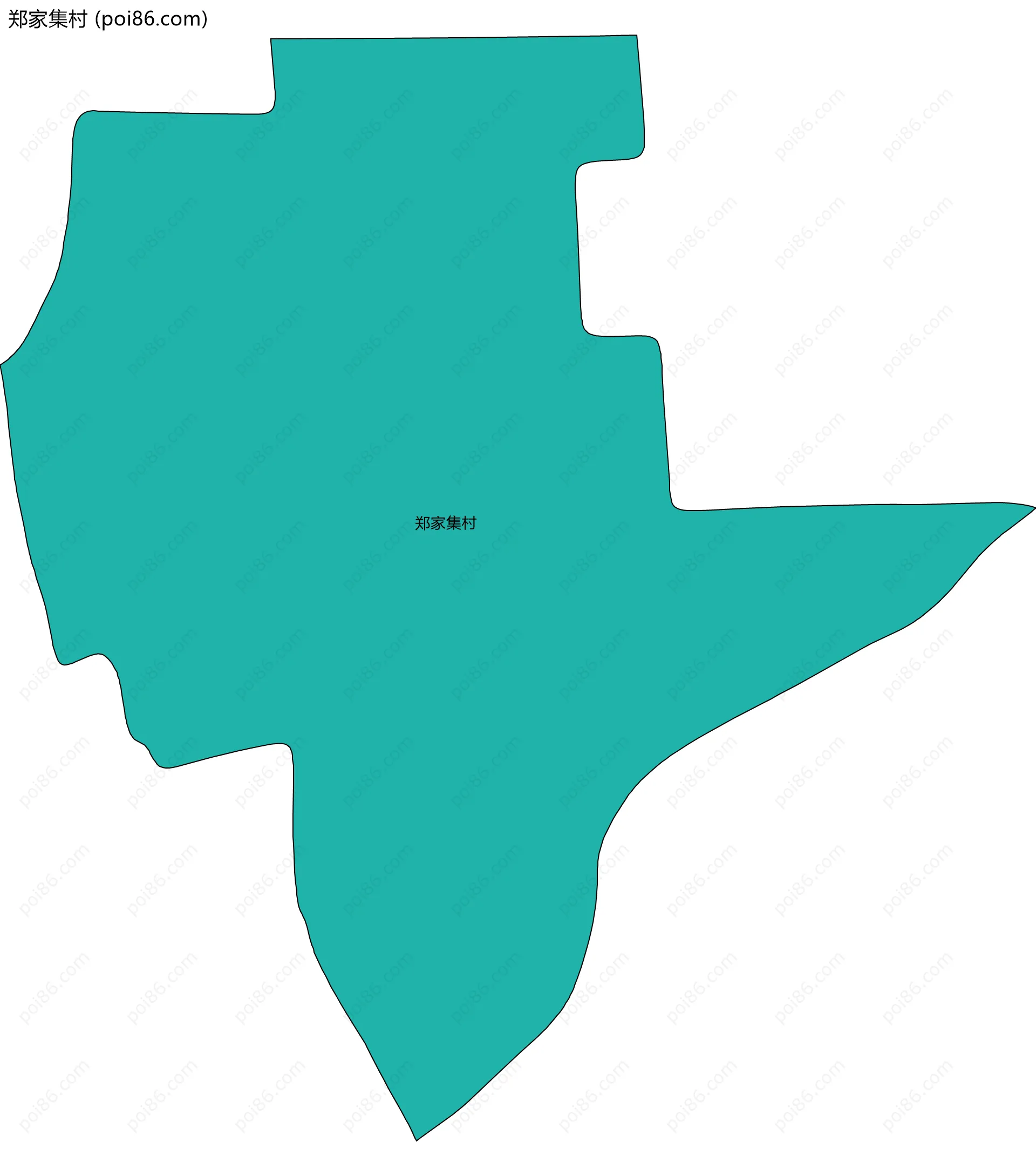 郑家集村边界地图