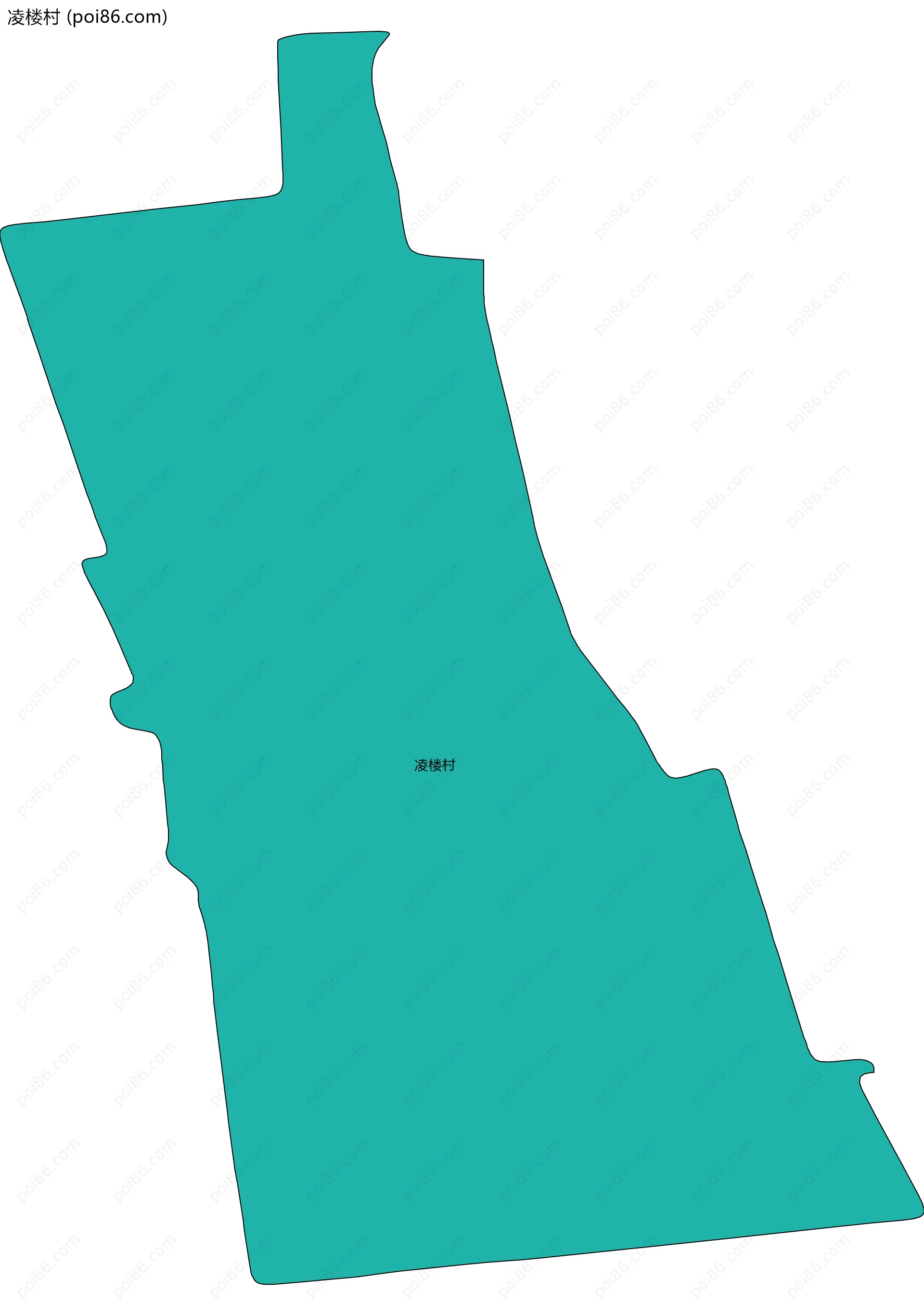 凌楼村边界地图