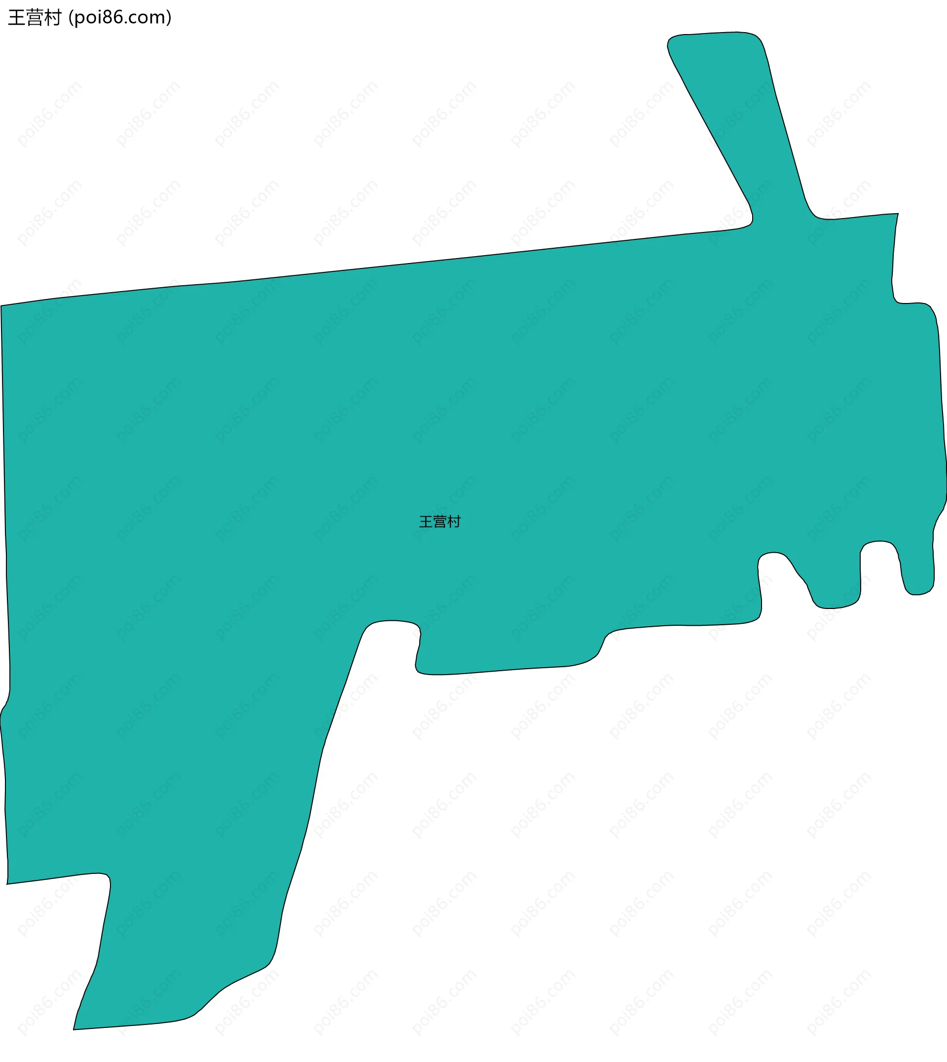 王营村边界地图