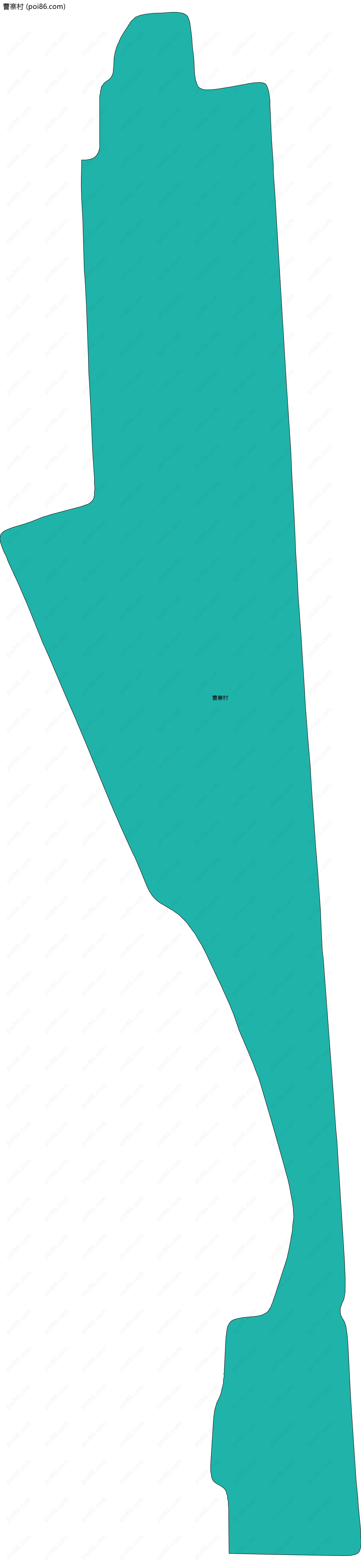 曹寨村边界地图