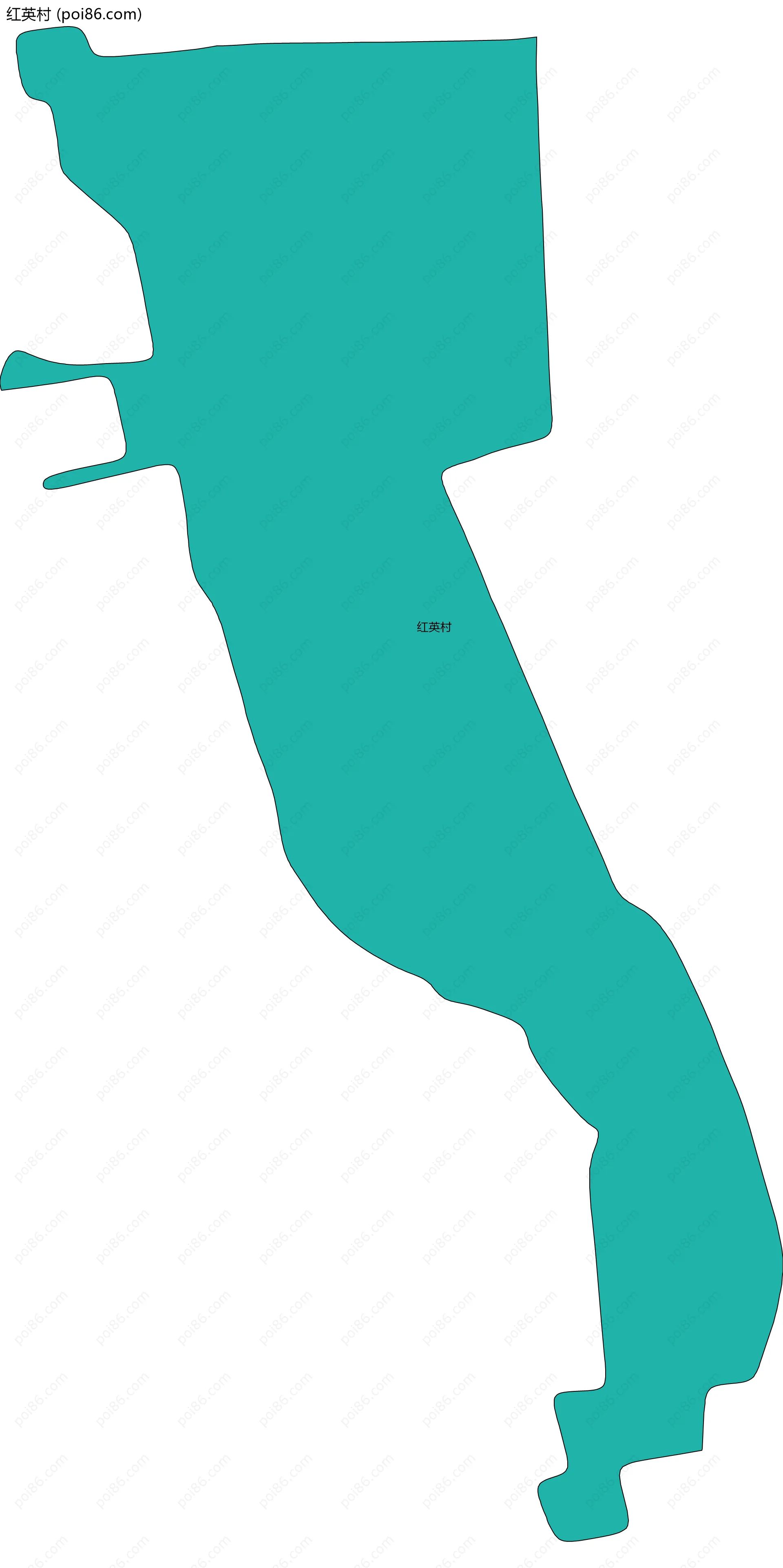 红英村边界地图